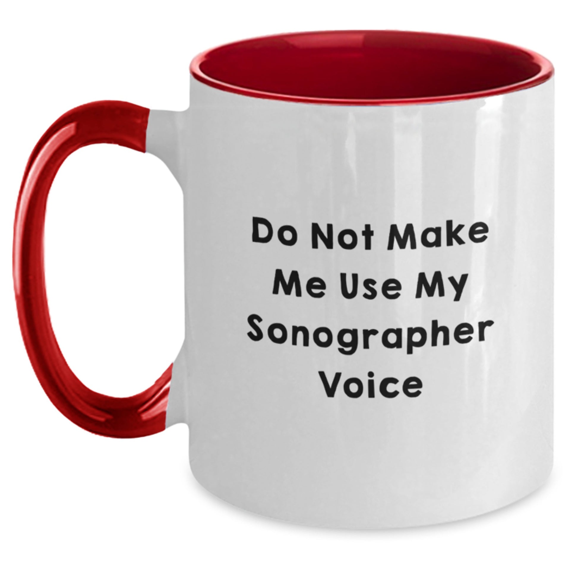 Funny Sonographer Gifts from Friends, Inspirational Two Tone Coffee Mug for Sonographer, Mother's Day Unique Gifts - Main