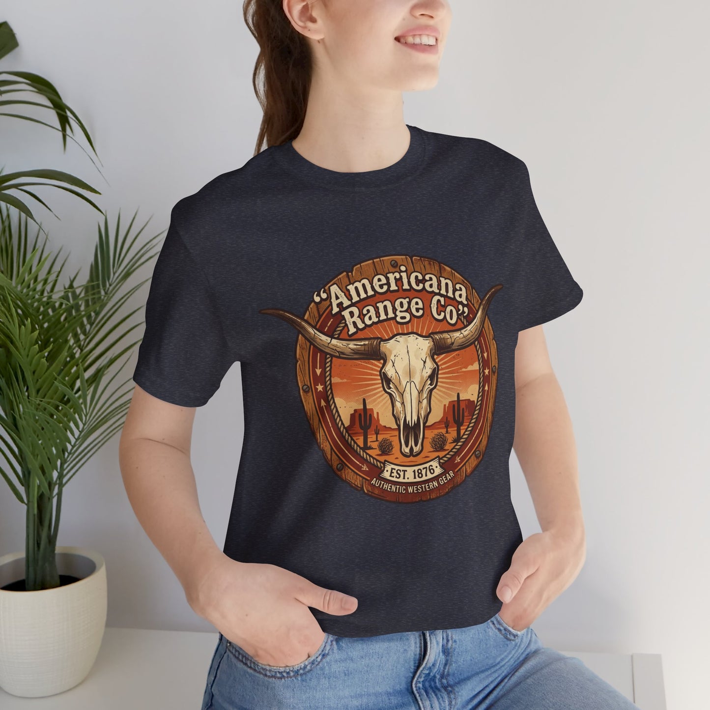 Americana Range Co Skull Tee | Western Vintage, Frontier Rodeo