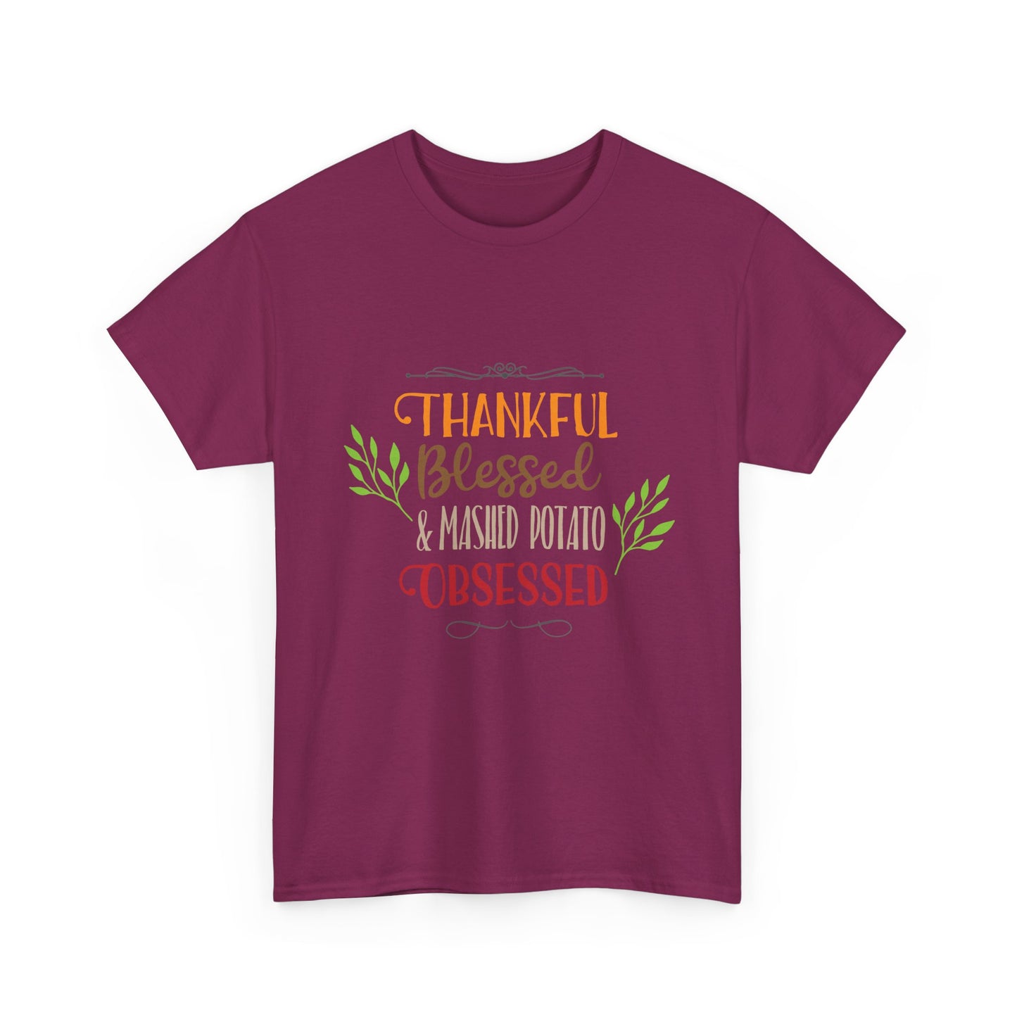 Mashed Potato Obsessed Funny Family Thanksgiving Tee