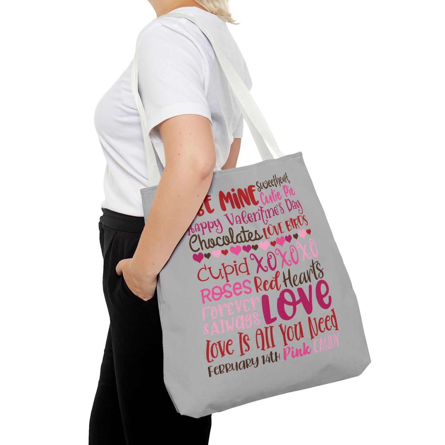 Valentine’s Day Love Words Tote Bag