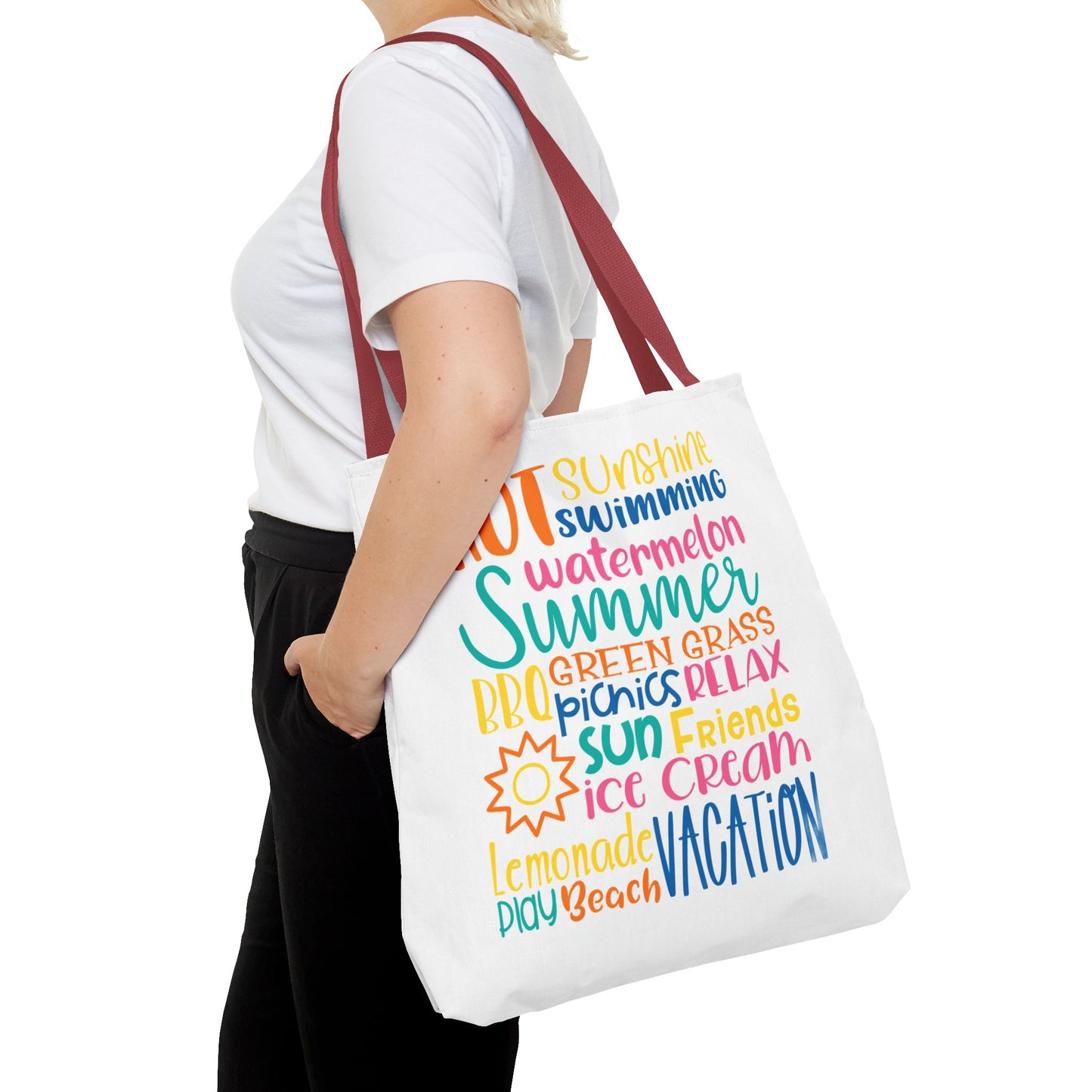 Summer Word Riot Tote Bag