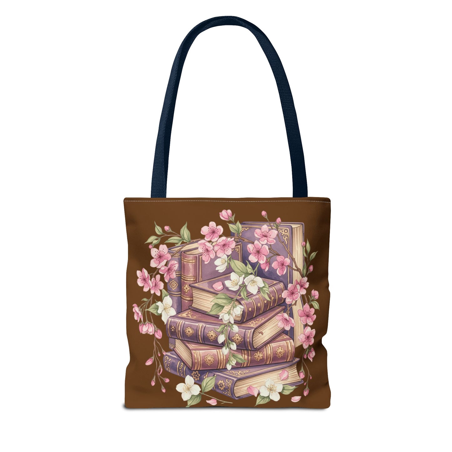 Wildflower Book Tote — Floral Print Library Tote