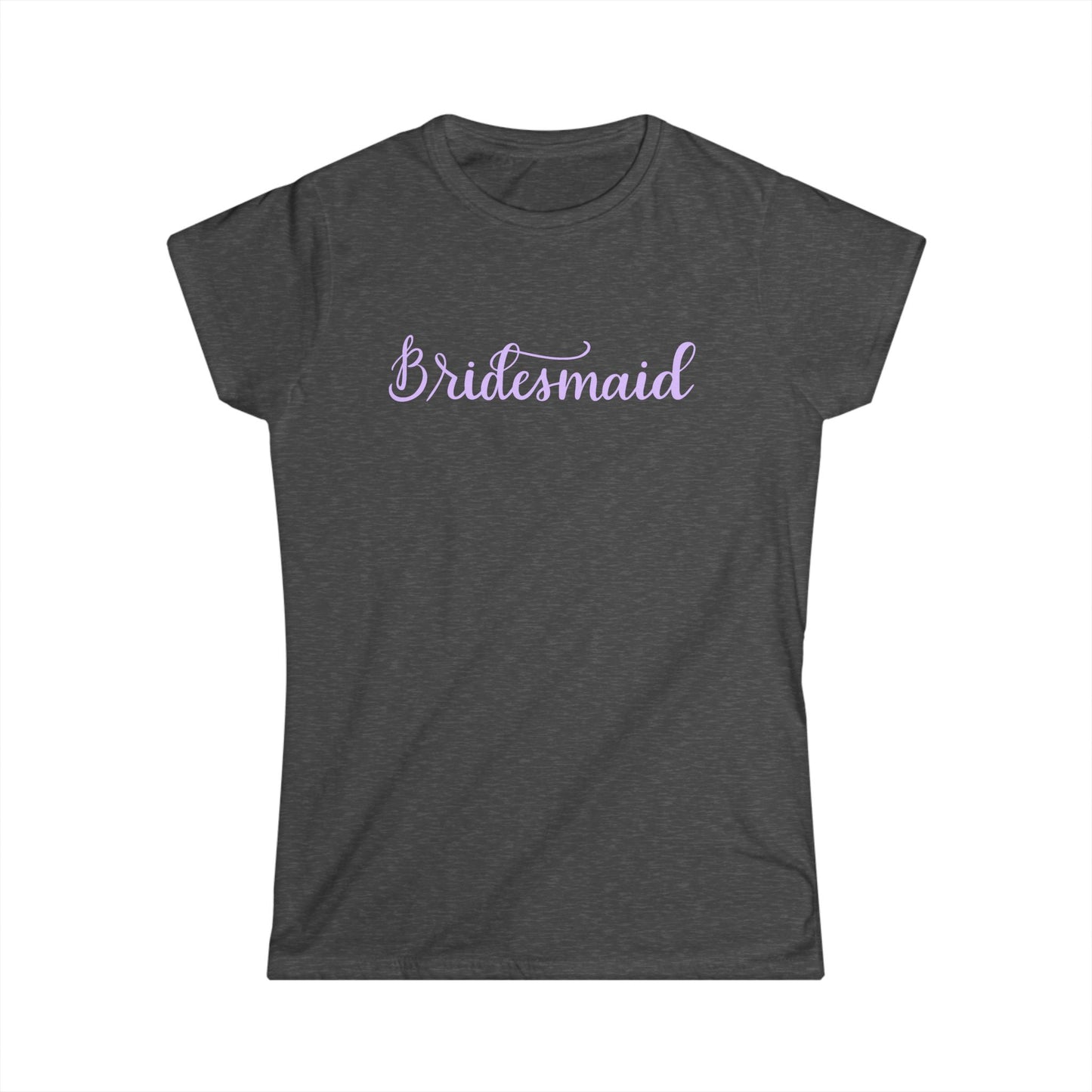 Bridesmaid Tee — Pastel Script Wedding Party Shirt