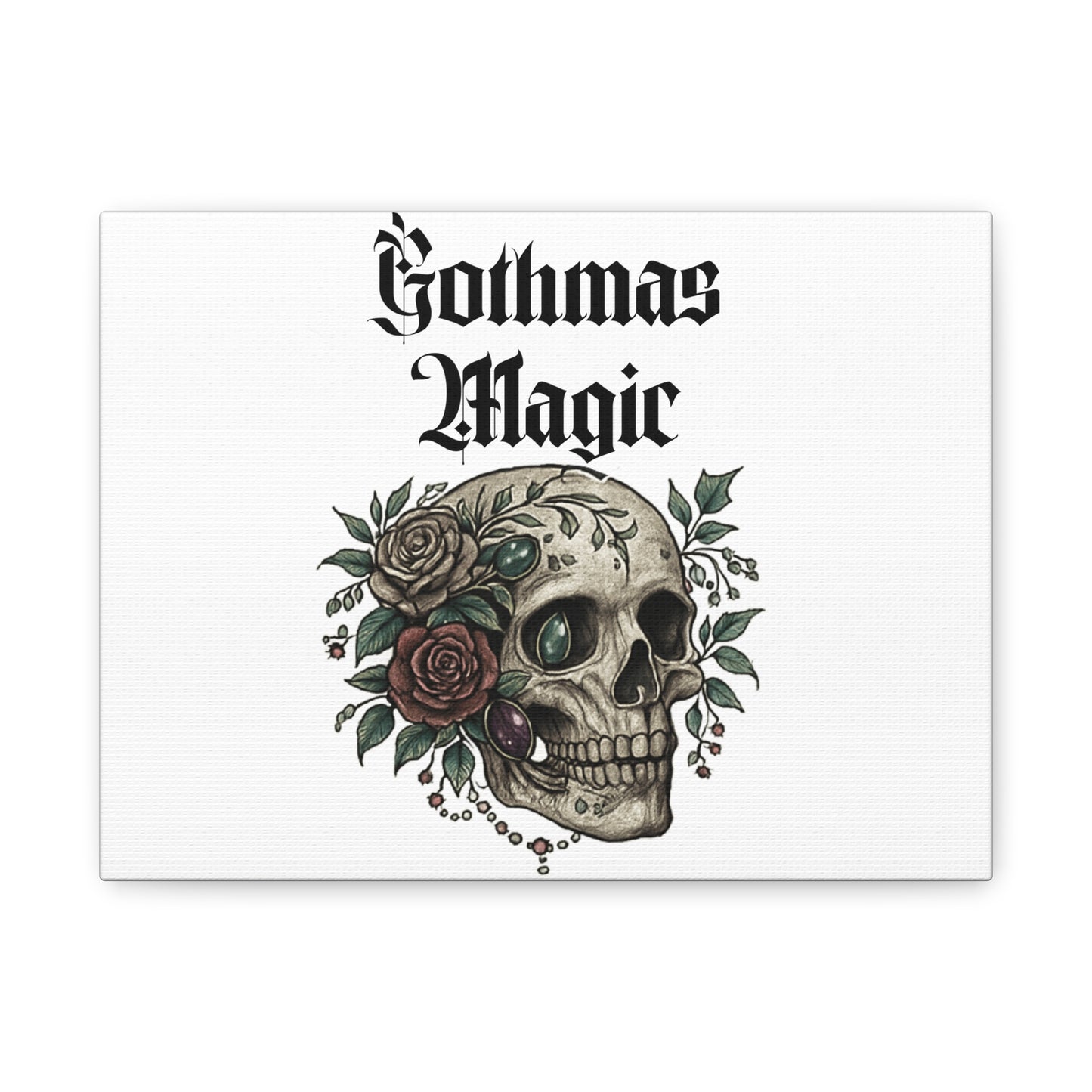 Gothmas Magic Skull Canvas Wall Art