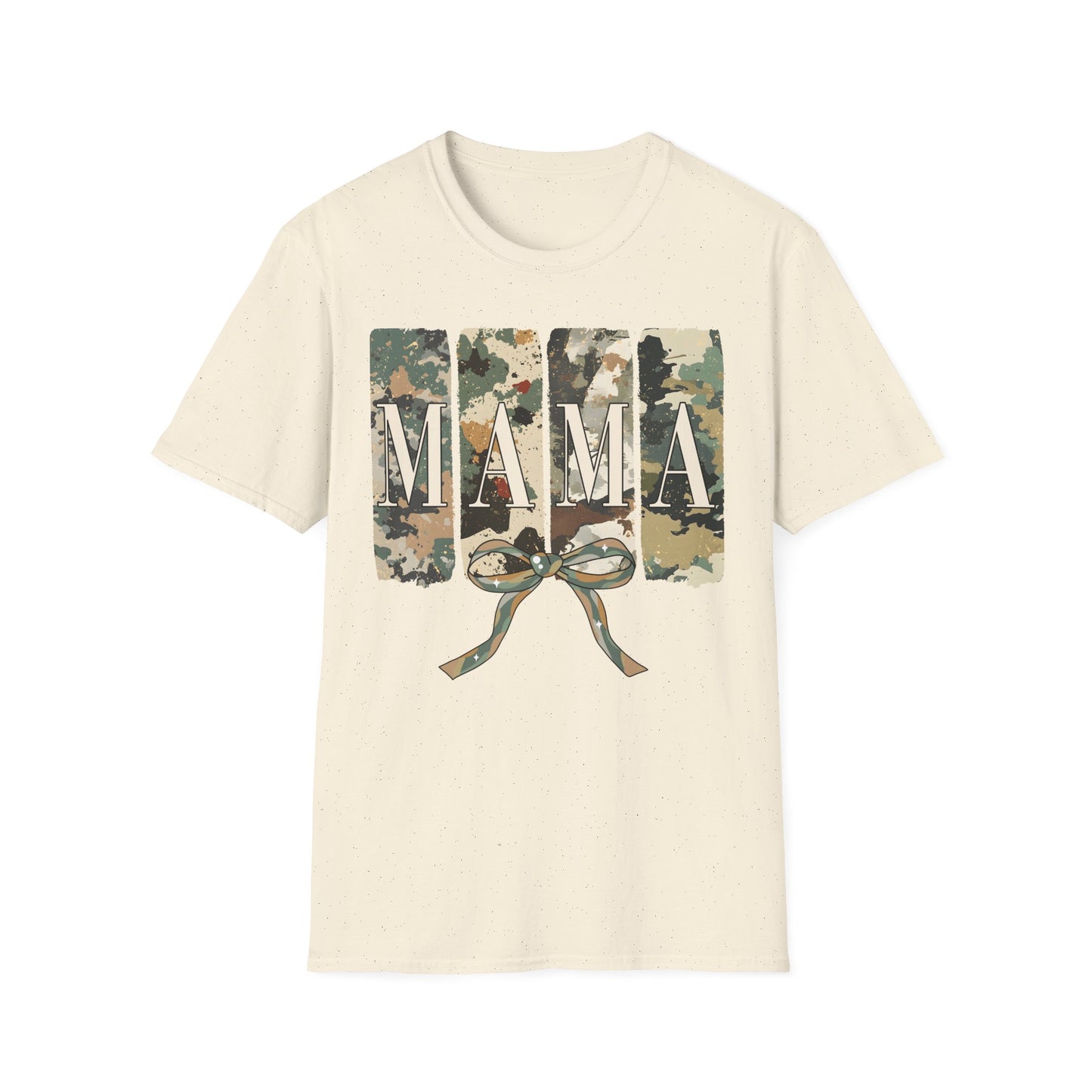 Camo Mama Mother's Day Softstyle T-Shirt - Perfect Gift for Military Moms