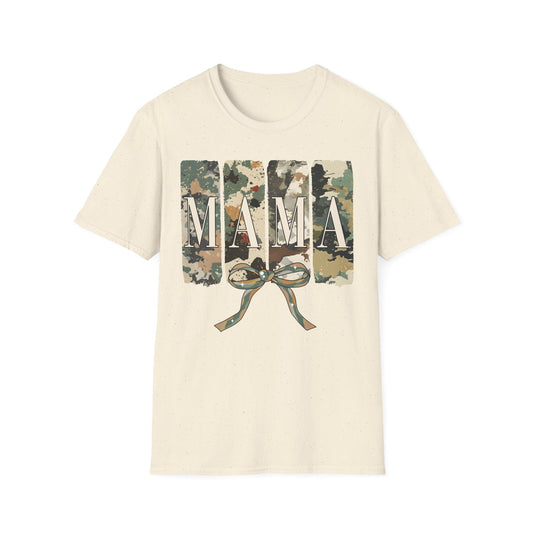 Camo Mama Mother's Day Softstyle T-Shirt - Perfect Gift for Military Moms