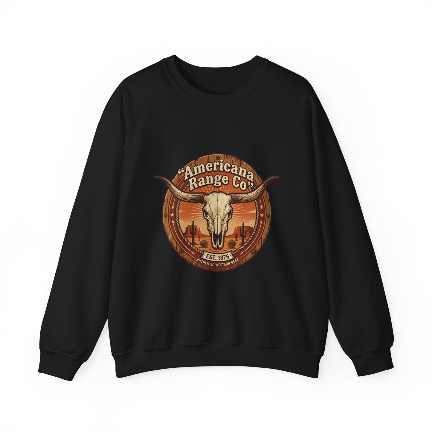 Americana Range Co. Skull Crest Sweatshirt | Western, Vintage Frontier