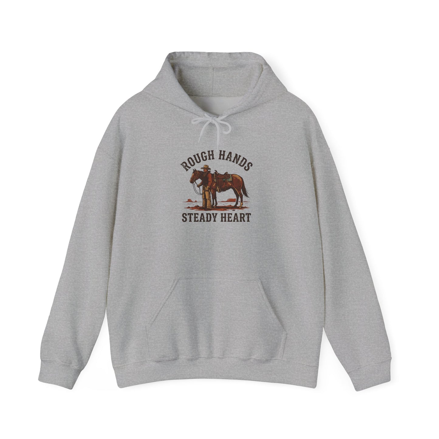 Rough Hands Steady Heart Hoodie | Western cowboy, Americana vintage