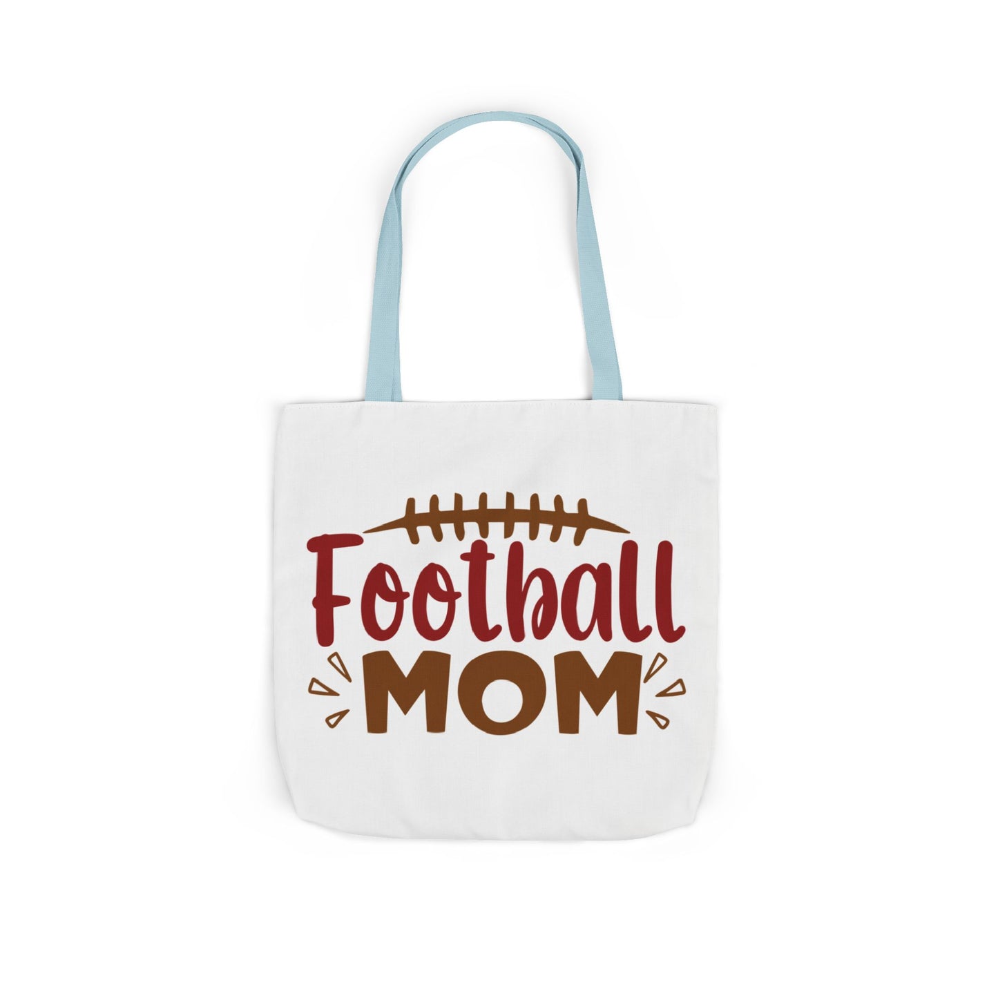 Football Mom Canvas Tote Bag — Game Day Reusable Grocery & Gear Tote