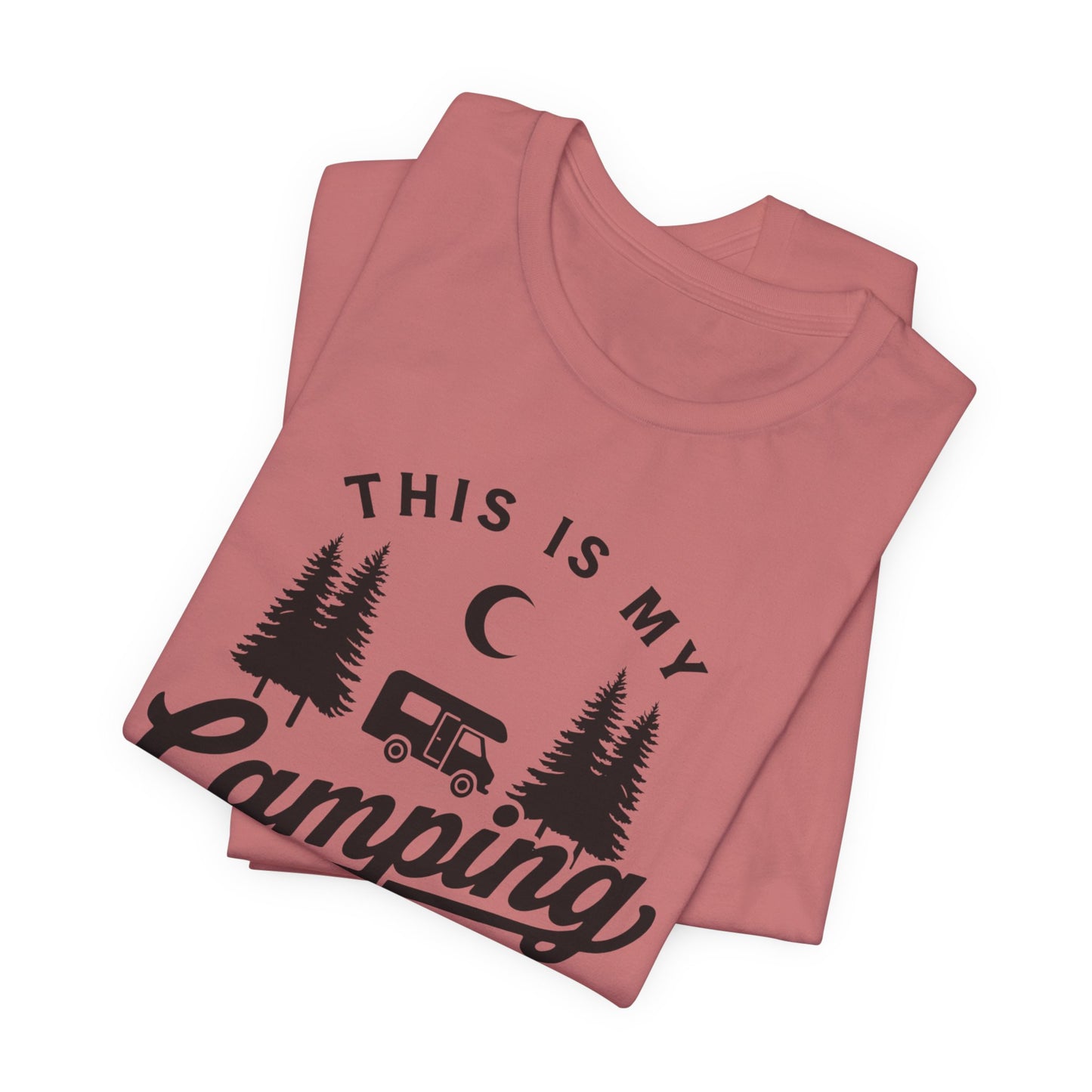 This Is My Camping Shirt Tee — Retro Camper Graphic T-Shirt for Outdoor Lovers