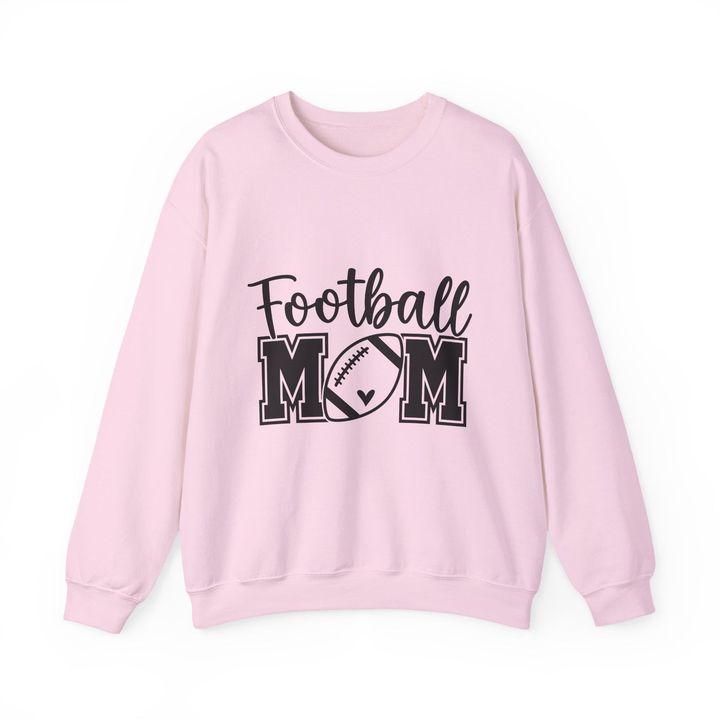 Football Mom Sweatshirt - Women's Crewneck Pullover with Football Graphic