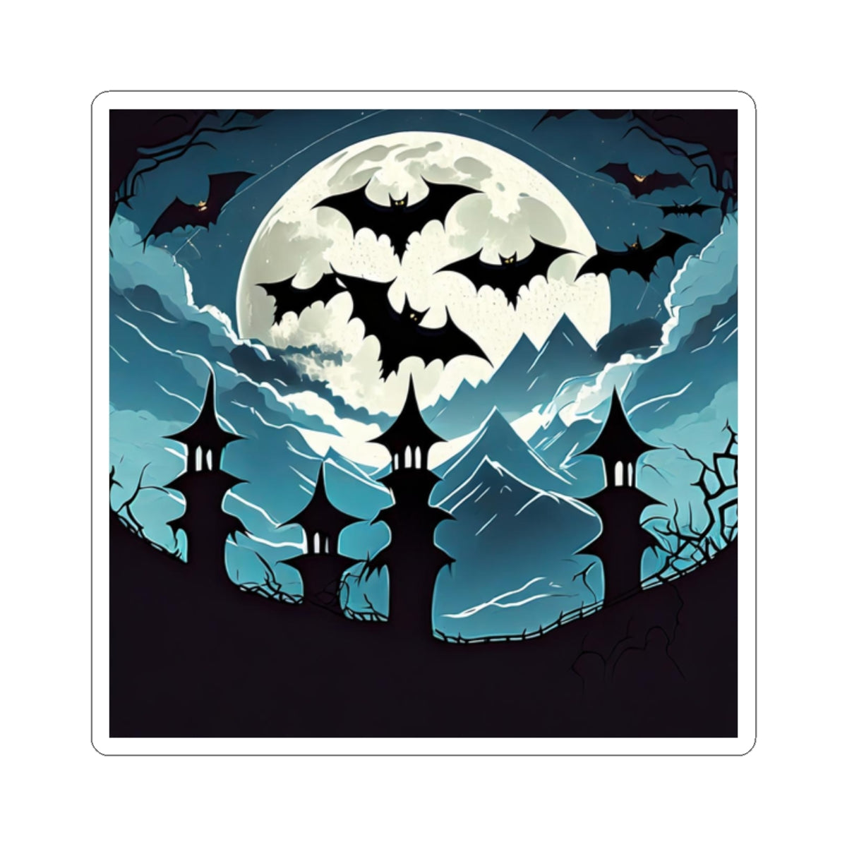 Bats Kiss-Cut Sticker
