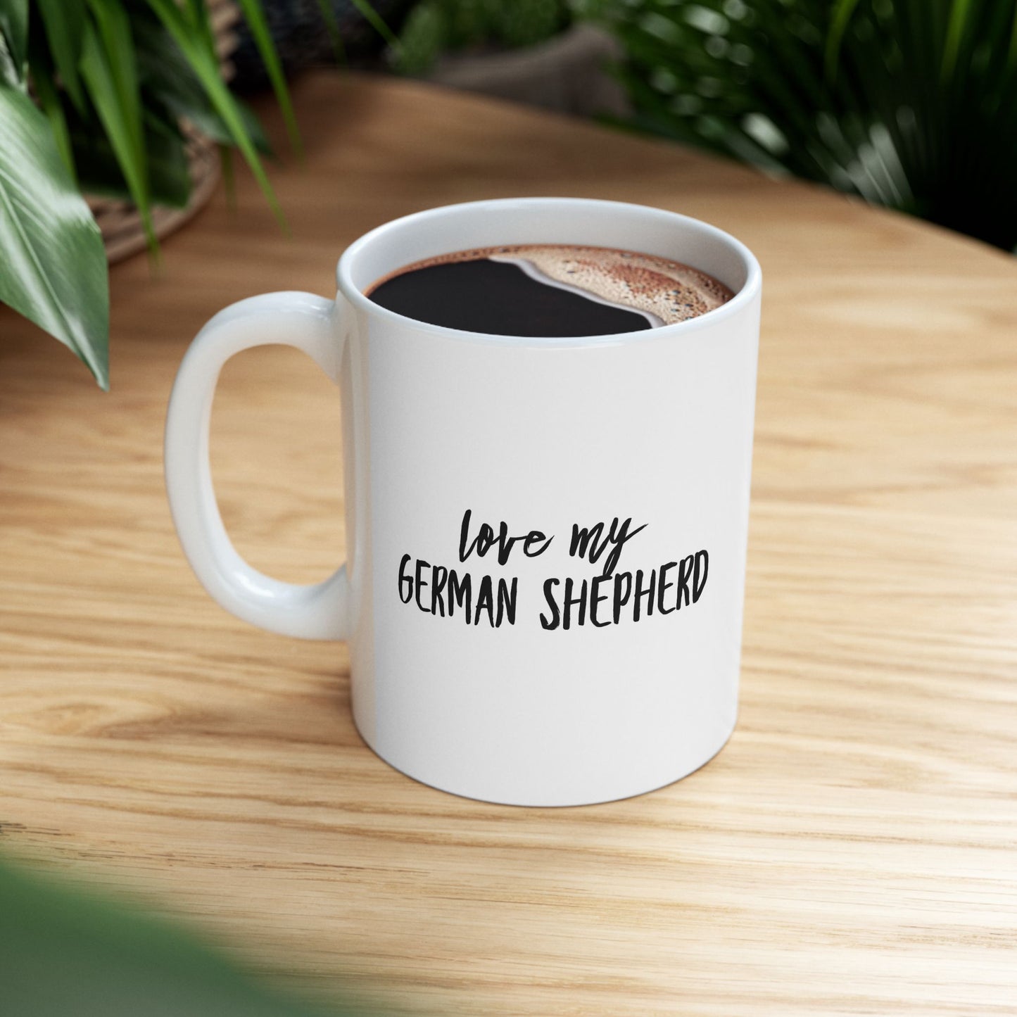I Love My German Shepherd Ceramic Mug – Dog Lover Coffee Cup (11oz, 15oz)