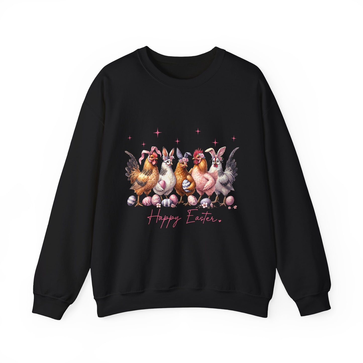 Happy Easter Themed Crewneck Women's Sweatshirt