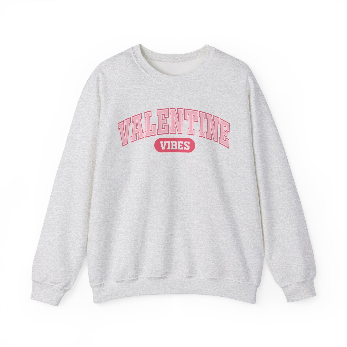 Valentine Vibes Varsity Crewneck Sweatshirt | Valentine's Day retro lettering