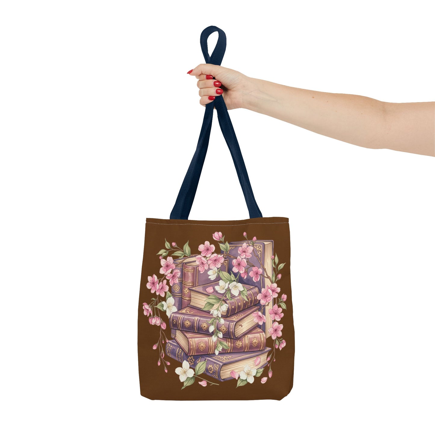 Wildflower Book Tote — Floral Print Library Tote