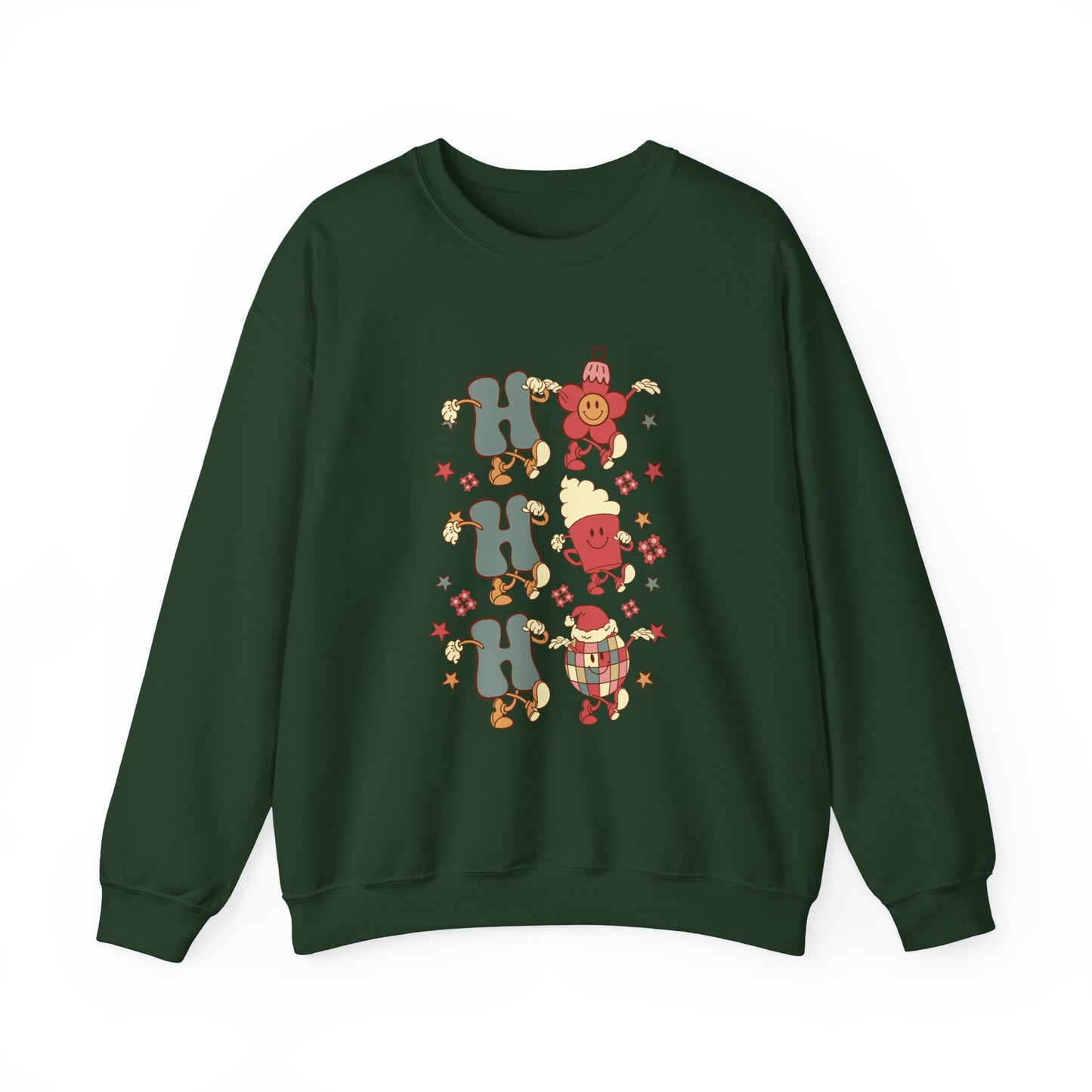 Ho Ho Ho Crewneck Sweatshirt — Christmas Holiday Sweatshirt