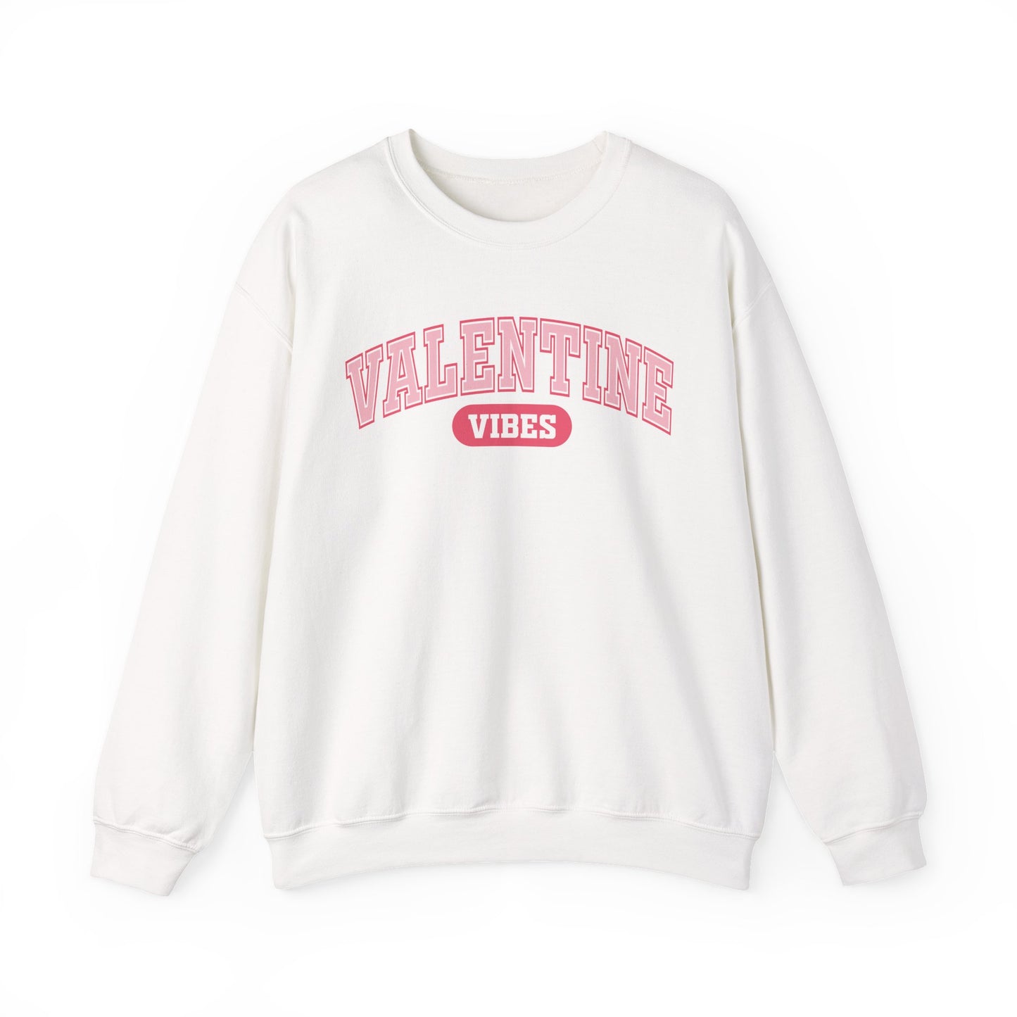 Valentine Vibes Varsity Crewneck Sweatshirt | Valentine's Day retro lettering