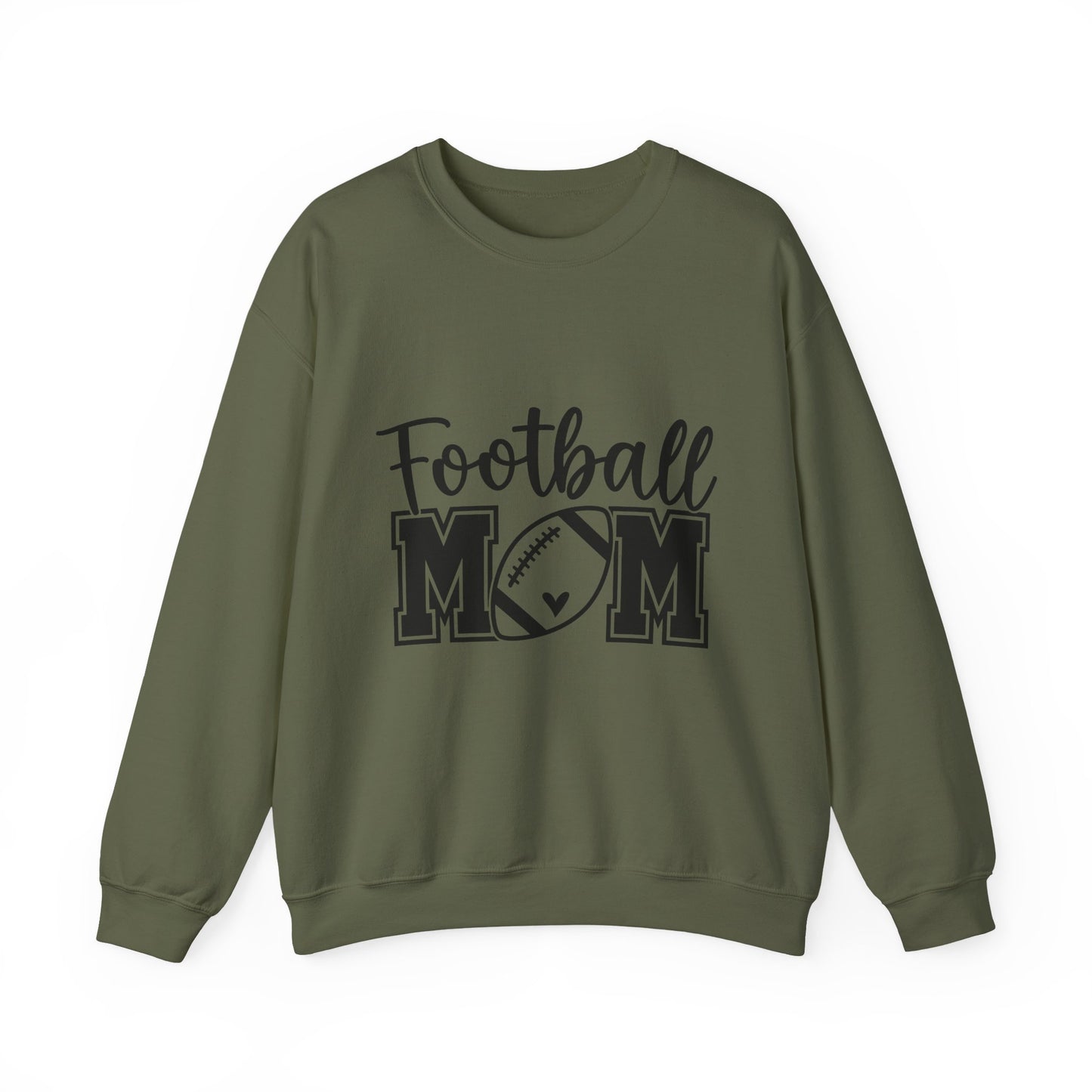 Football Mom Sweatshirt - Women's Crewneck Pullover with Football Graphic