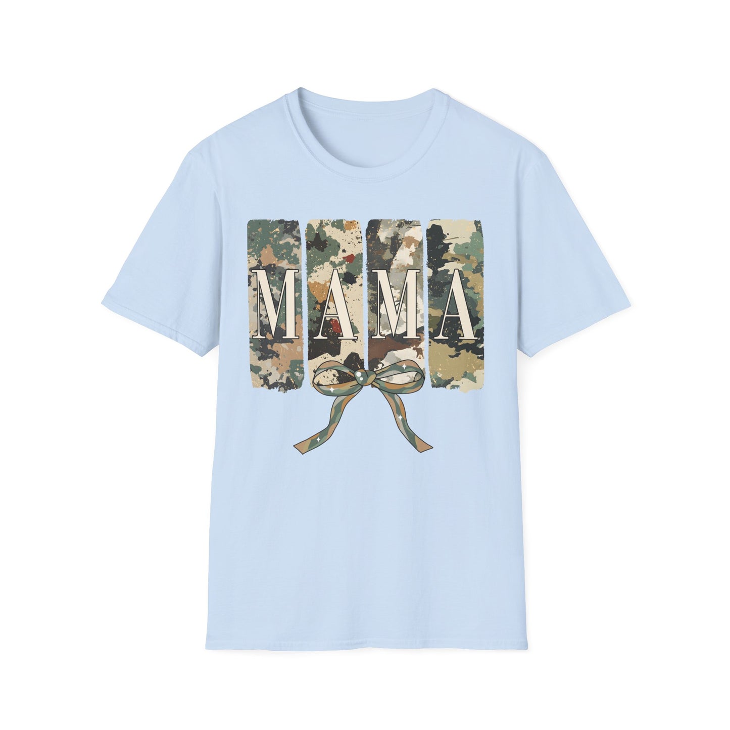 Camo Mama Mother's Day Softstyle T-Shirt - Perfect Gift for Military Moms