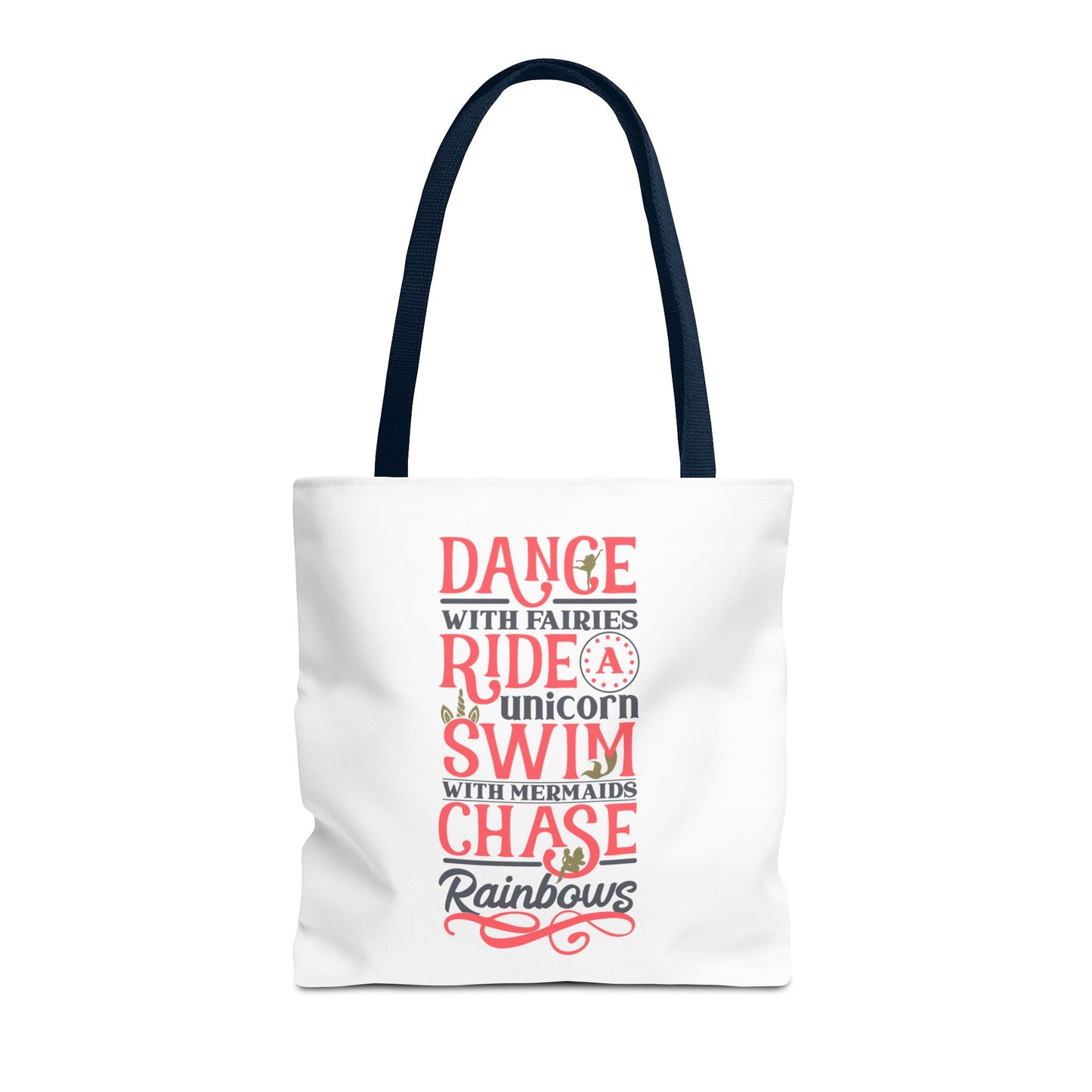 Whimsical Adventure Tote Bag - Dance with Fairies, Ride Unicorns, Swim with Mermaids