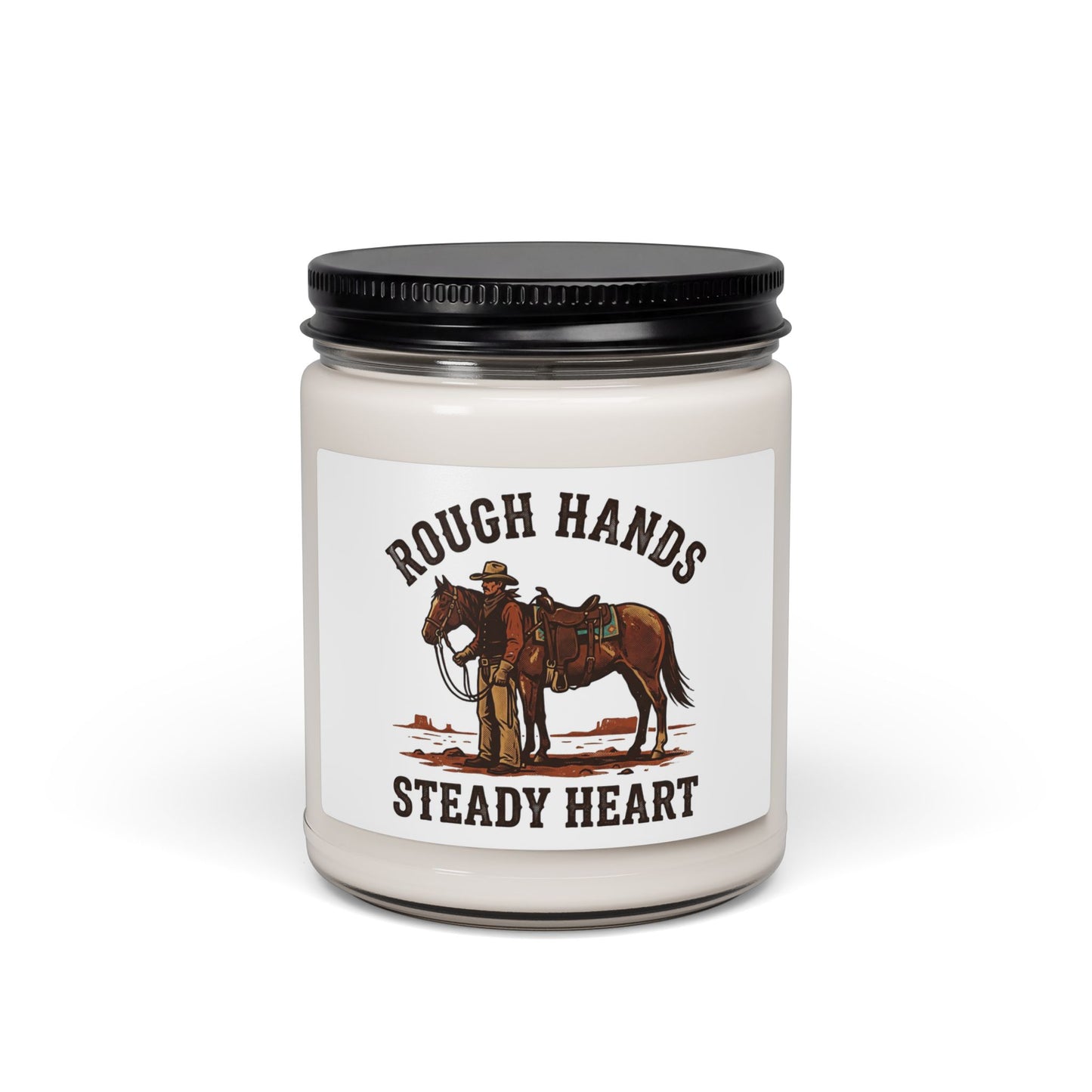 Rough Hands Steady Heart Candle, Western Americana, Frontier Vintage Scent