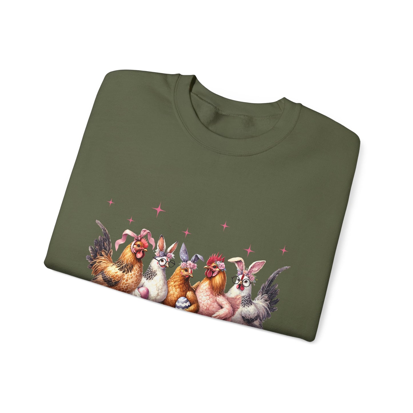 Happy Easter Themed Crewneck Women's Sweatshirt