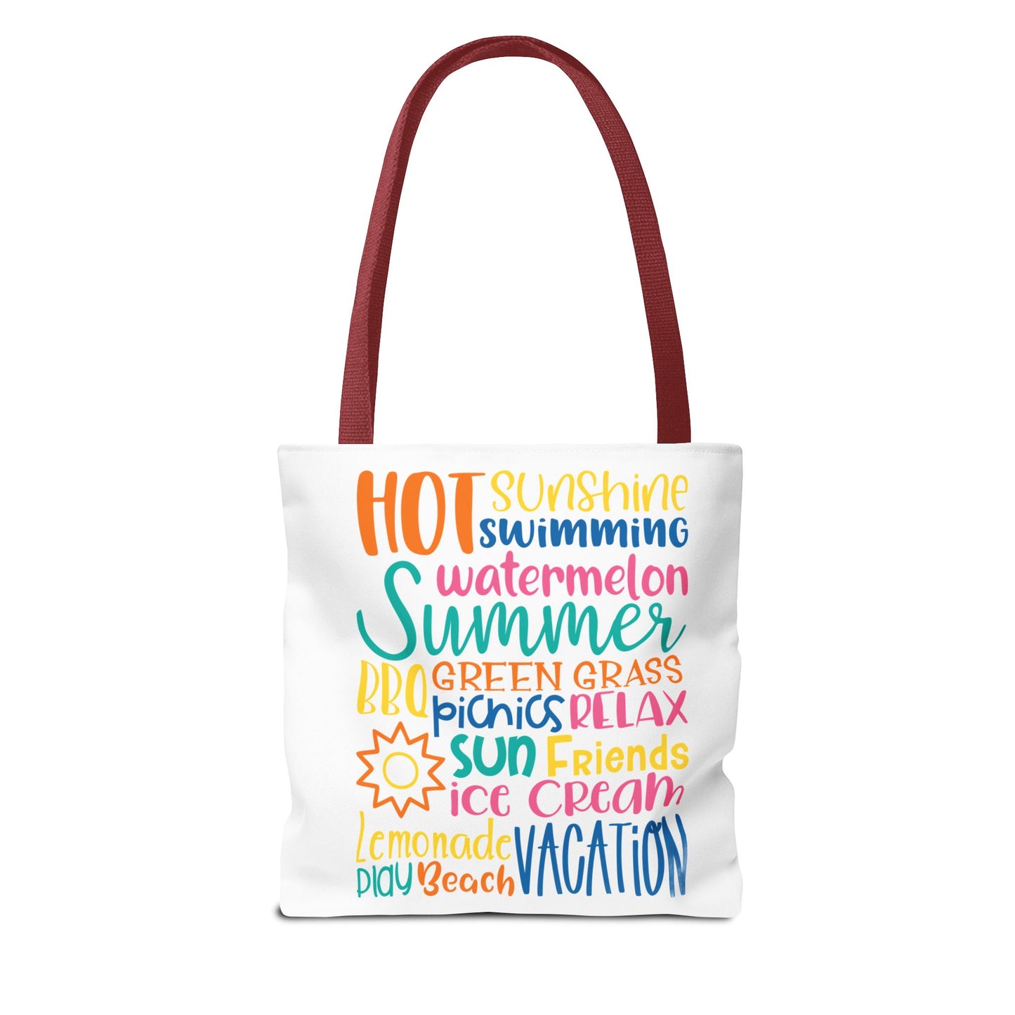 Summer Word Riot Tote Bag