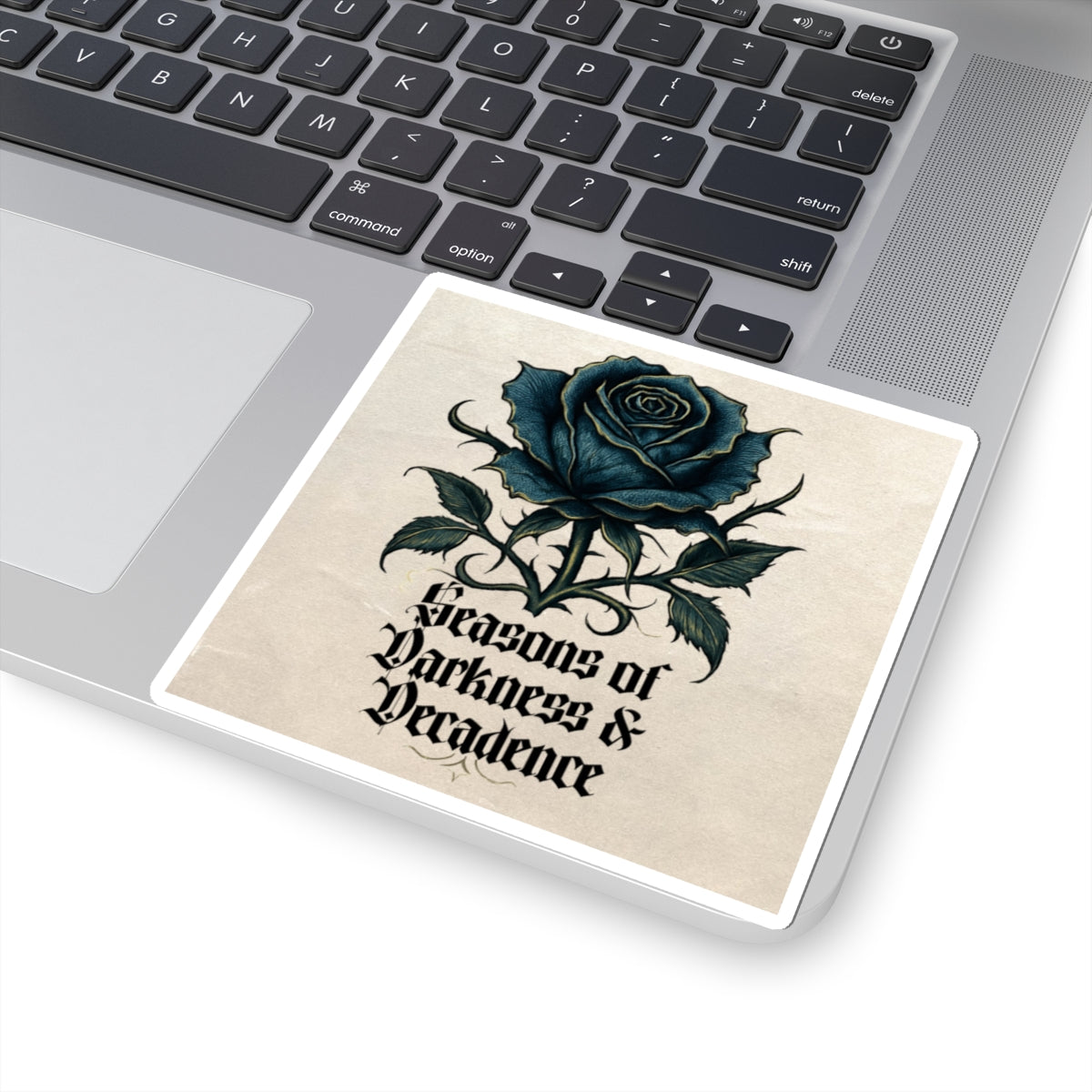 Sticker — Gothic Blue Rose “Seasons of Darkness & Decadence”