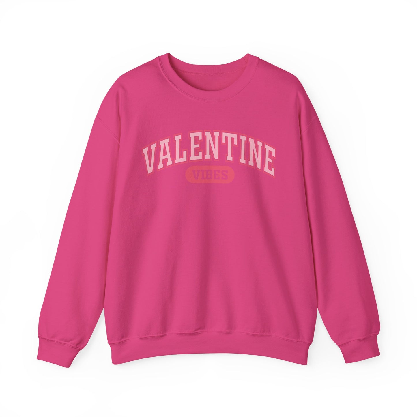 Valentine Vibes Varsity Crewneck Sweatshirt | Valentine's Day retro lettering