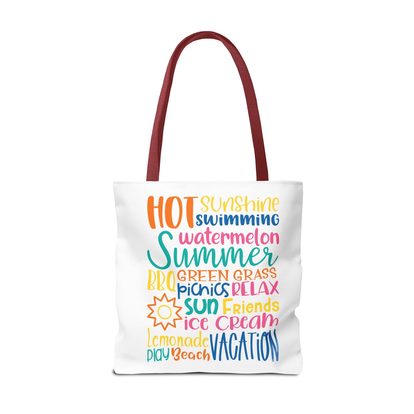 Summer Word Riot Tote Bag