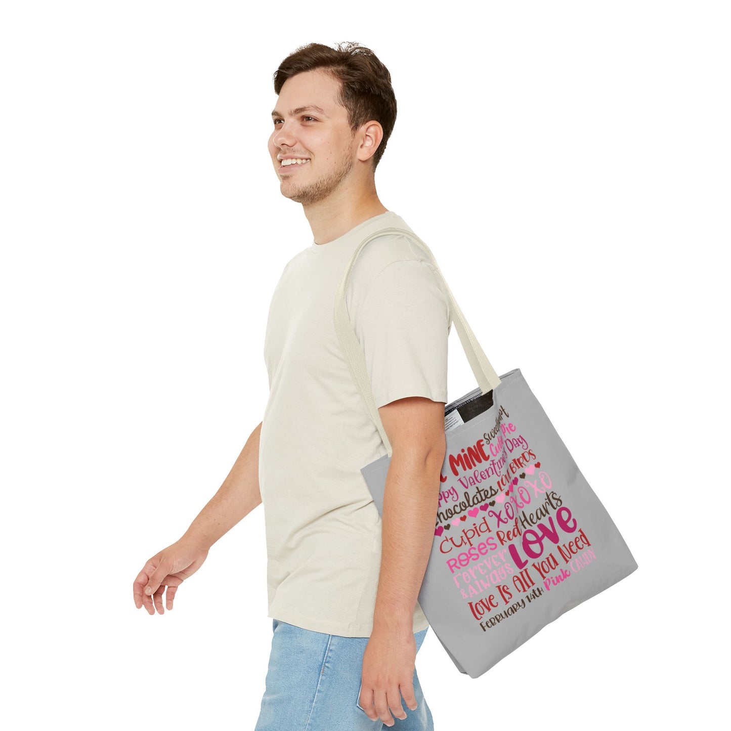 Valentine’s Day Love Words Tote Bag