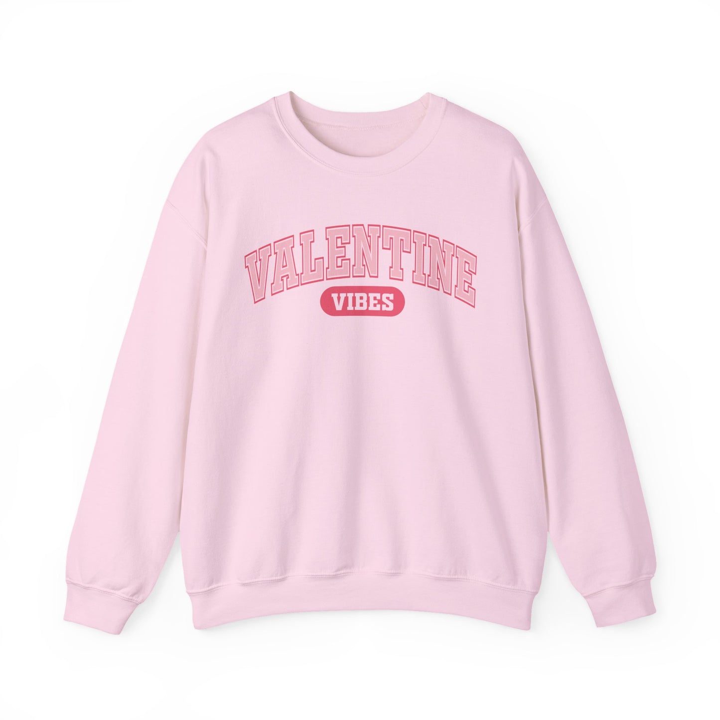 Valentine Vibes Varsity Crewneck Sweatshirt | Valentine's Day retro lettering