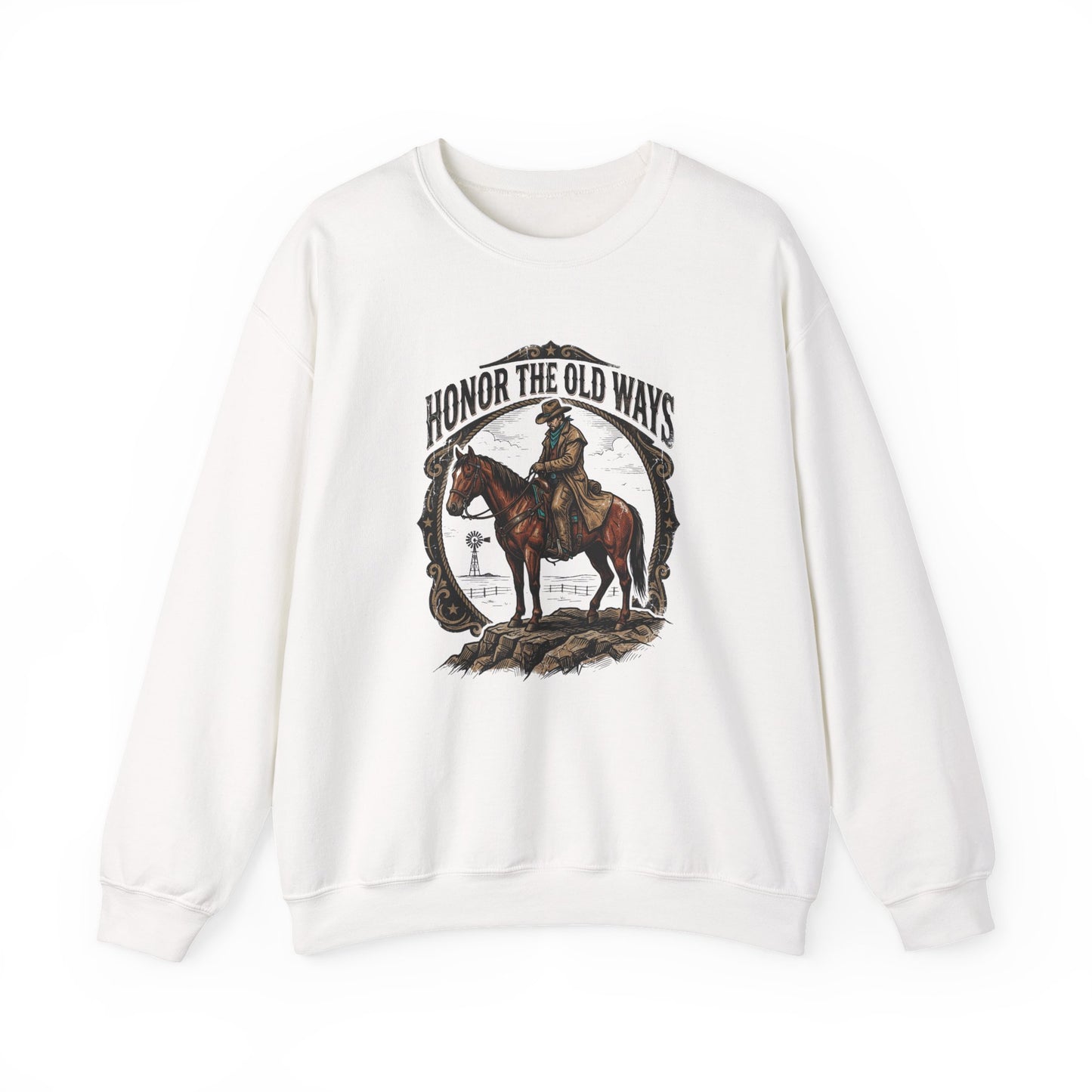 Honor the Old Ways sweatshirt | Western cowboy, vintage Americana rodeo