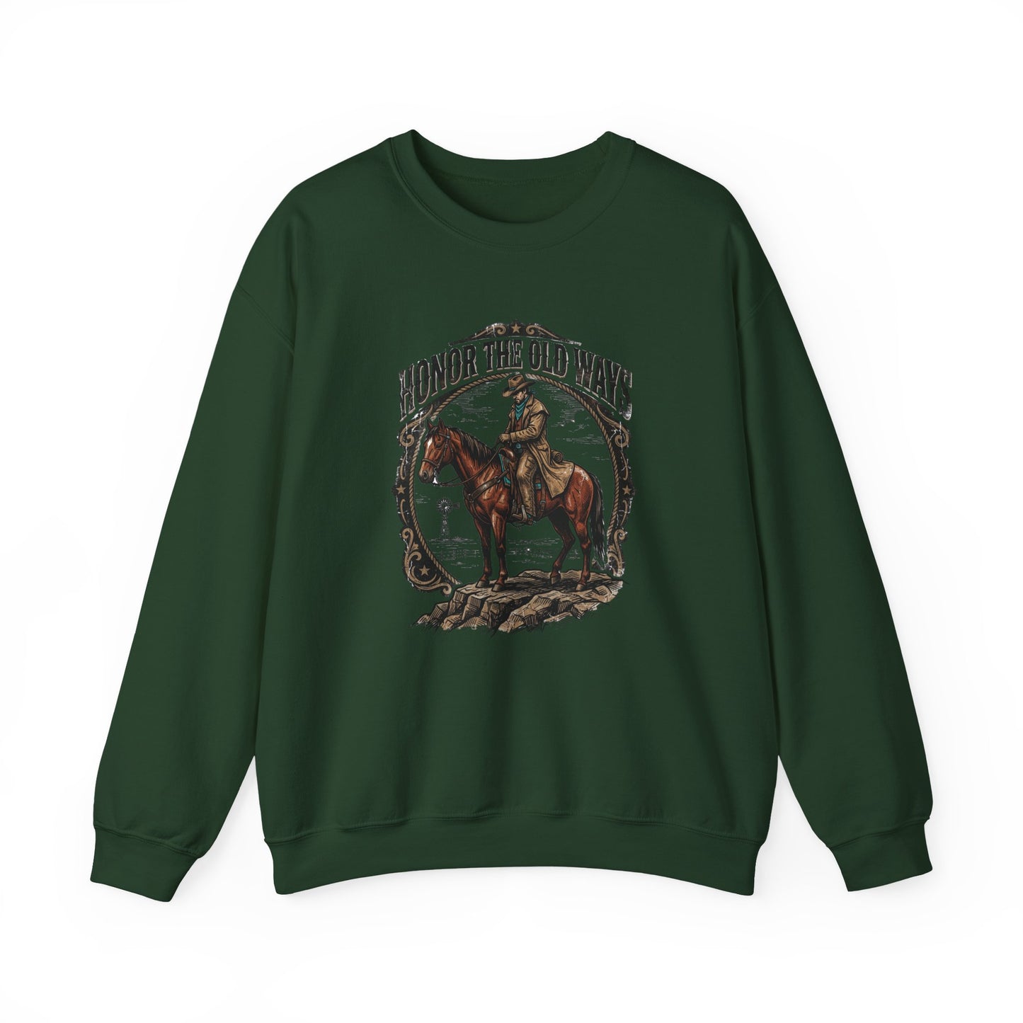 Honor the Old Ways sweatshirt | Western cowboy, vintage Americana rodeo