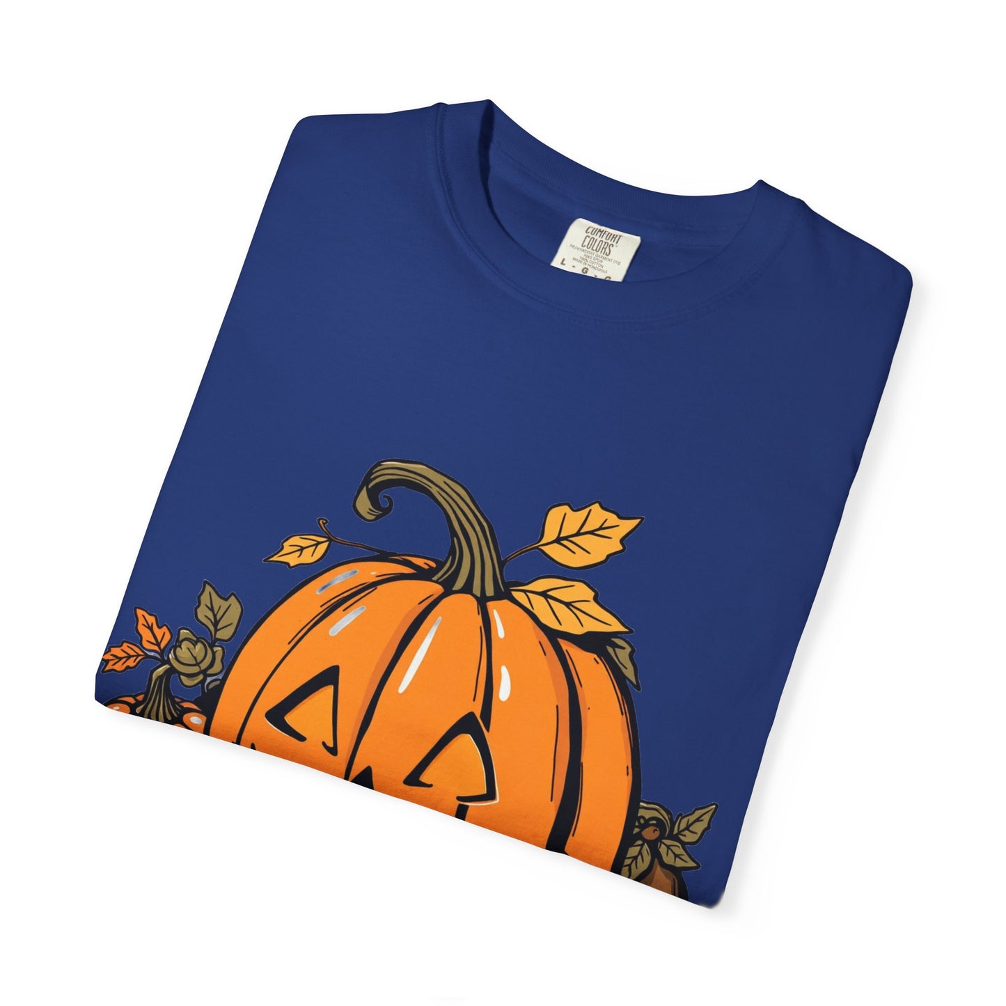 Comfort Colors Pumpkin Shirt | Womens Halloween Fall Graphic Tee