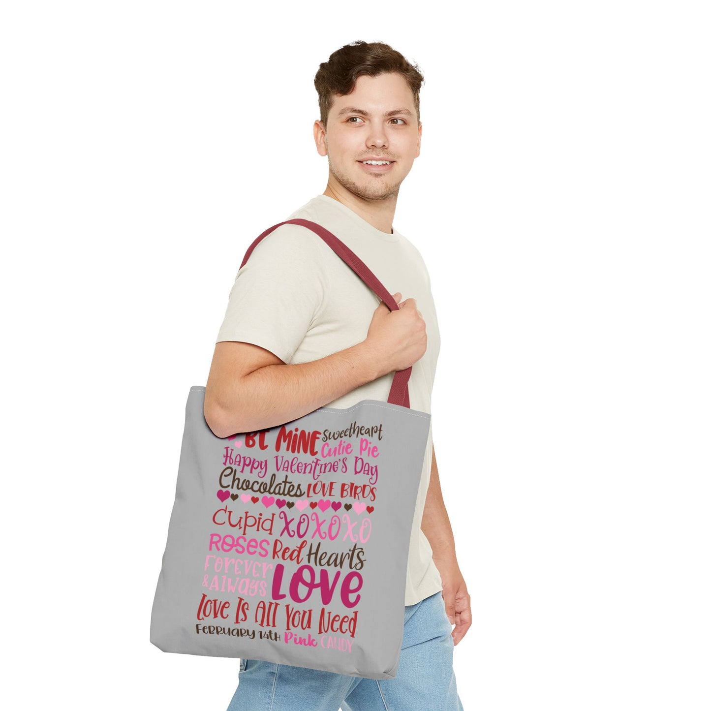 Valentine’s Day Love Words Tote Bag