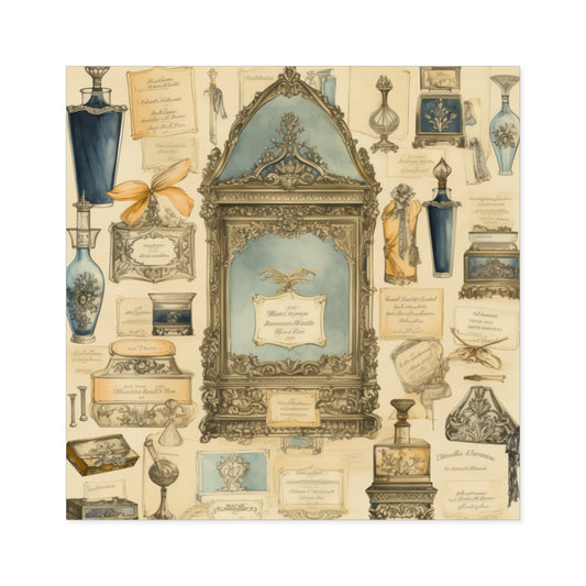 Antique Apothecary Label Square Decal #4
