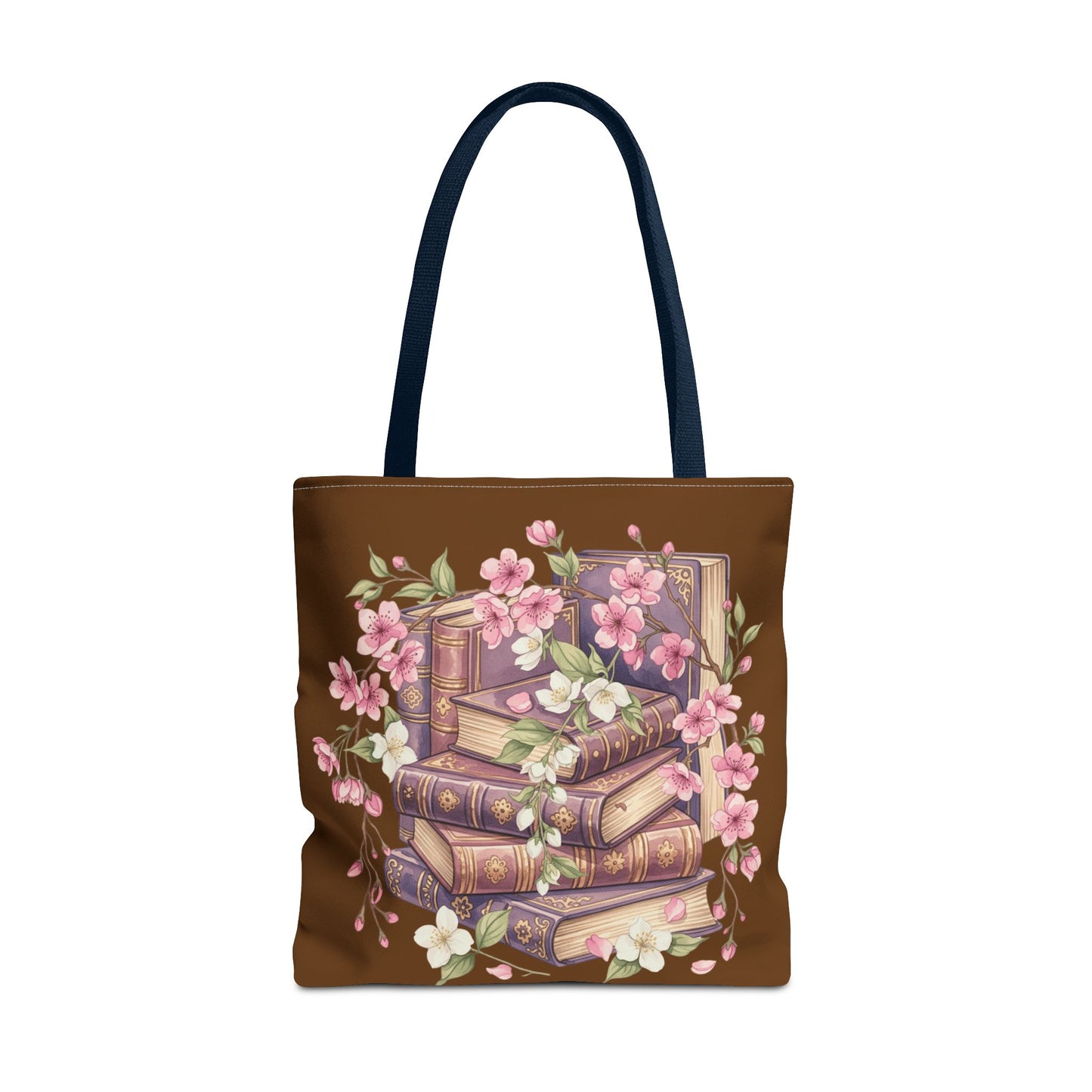 Wildflower Book Tote — Floral Print Library Tote