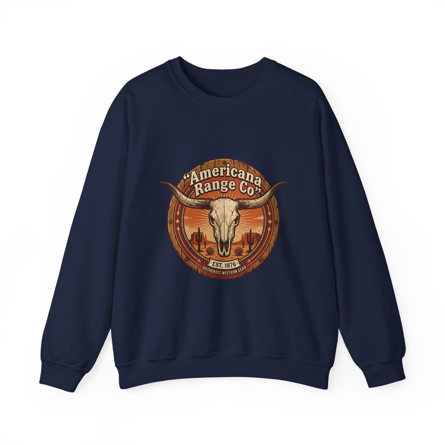 Americana Range Co. Skull Crest Sweatshirt | Western, Vintage Frontier