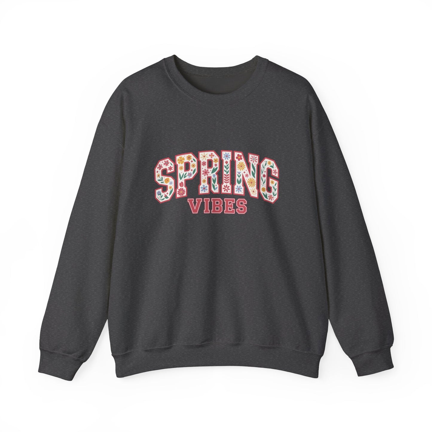 Spring Vibes Floral Crewneck Sweatshirt