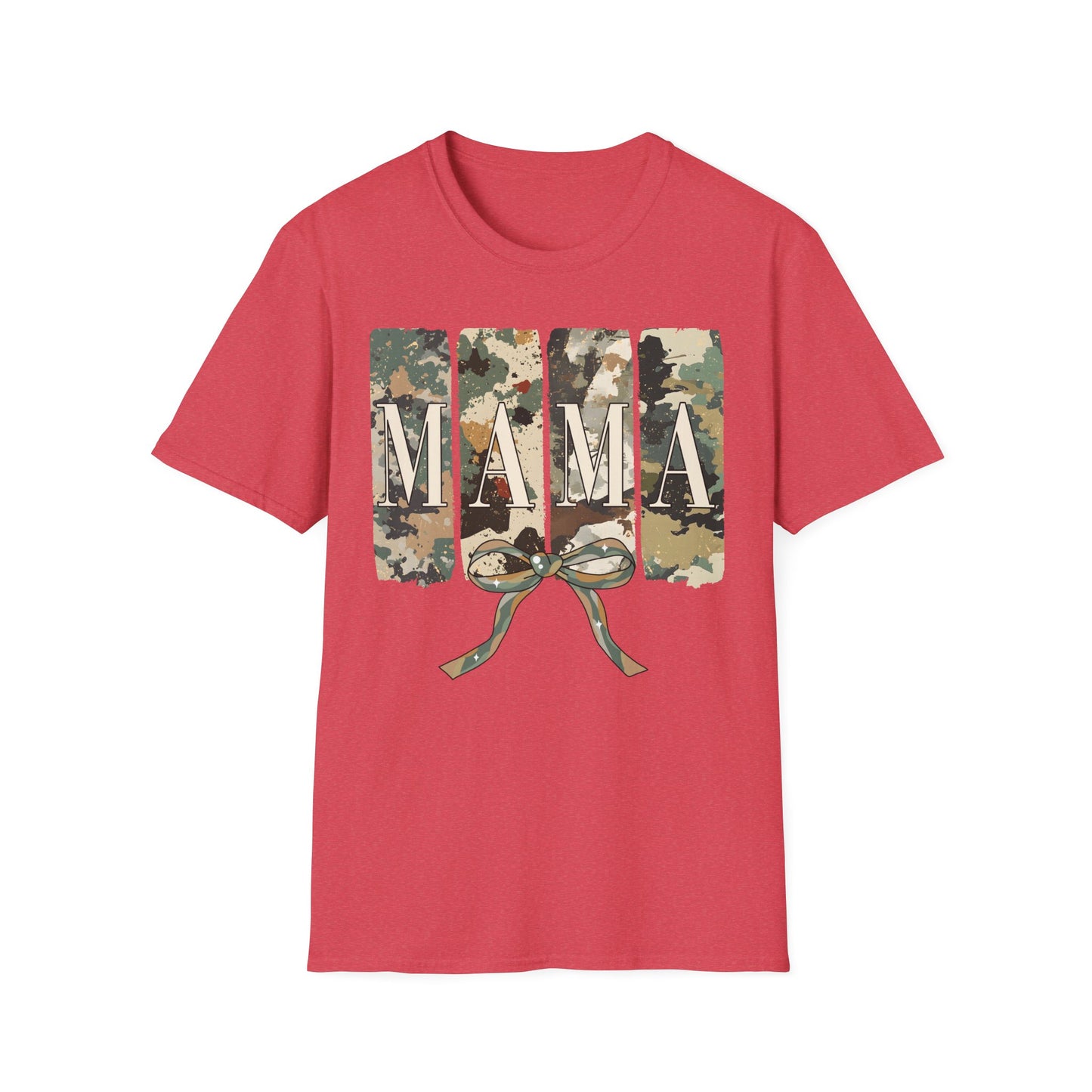 Camo Mama Mother's Day Softstyle T-Shirt - Perfect Gift for Military Moms