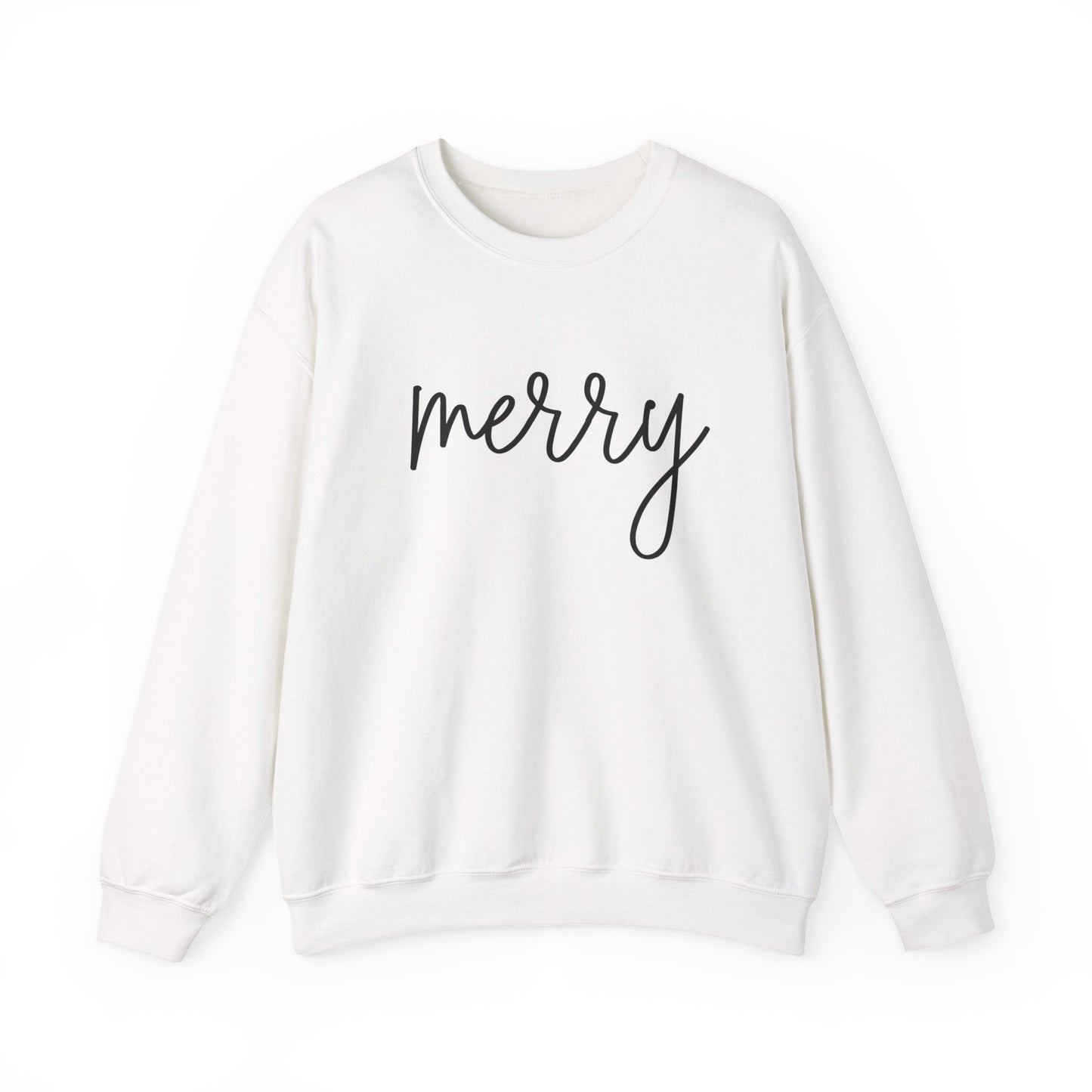 Cute Merry Crewneck Sweatshirt - Christmas Holiday