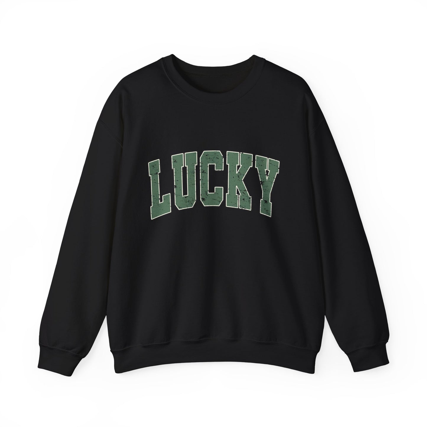 Lucky Graphic Sweatshirt — Vintage Green St. Patrick’s Day Crewneck
