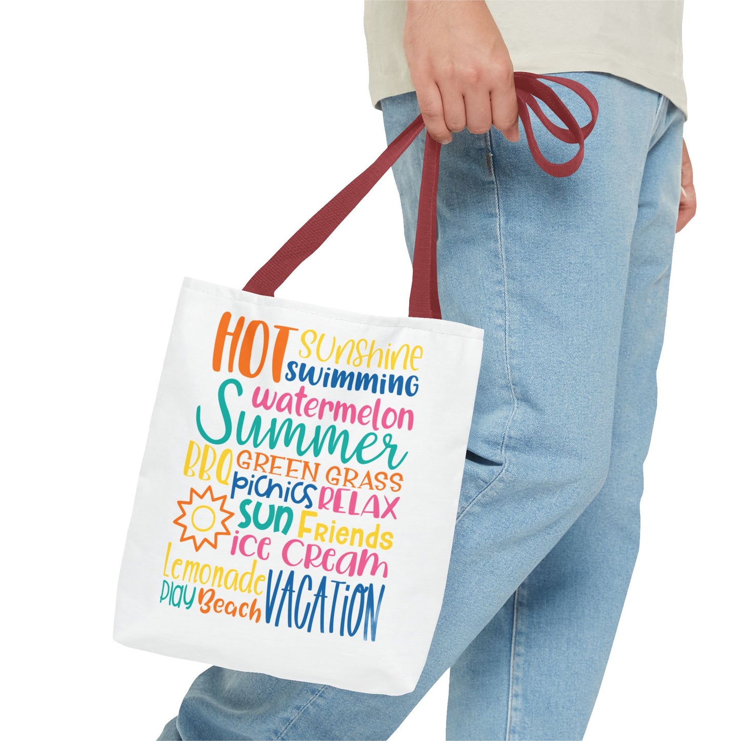 Summer Word Riot Tote Bag
