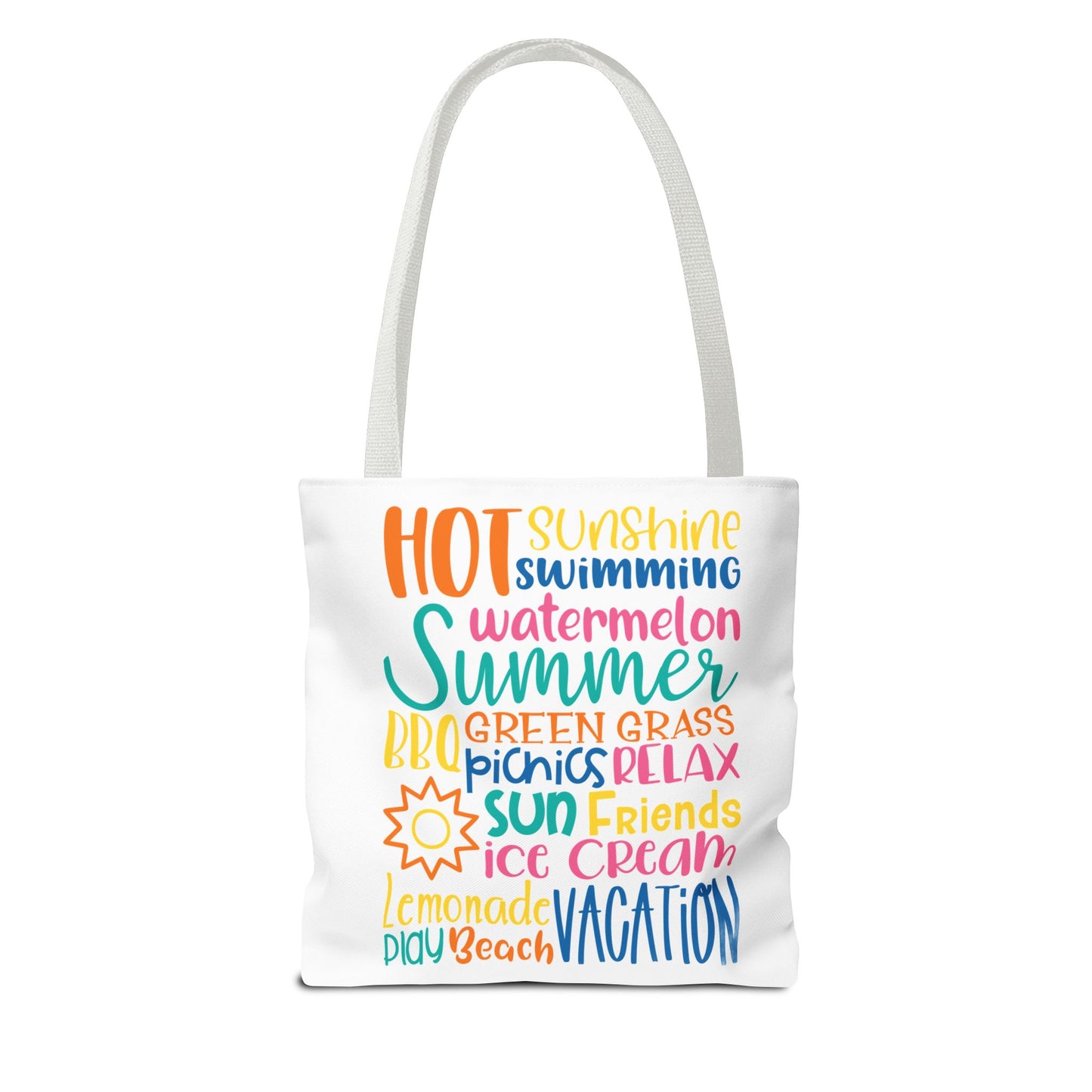 Summer Word Riot Tote Bag
