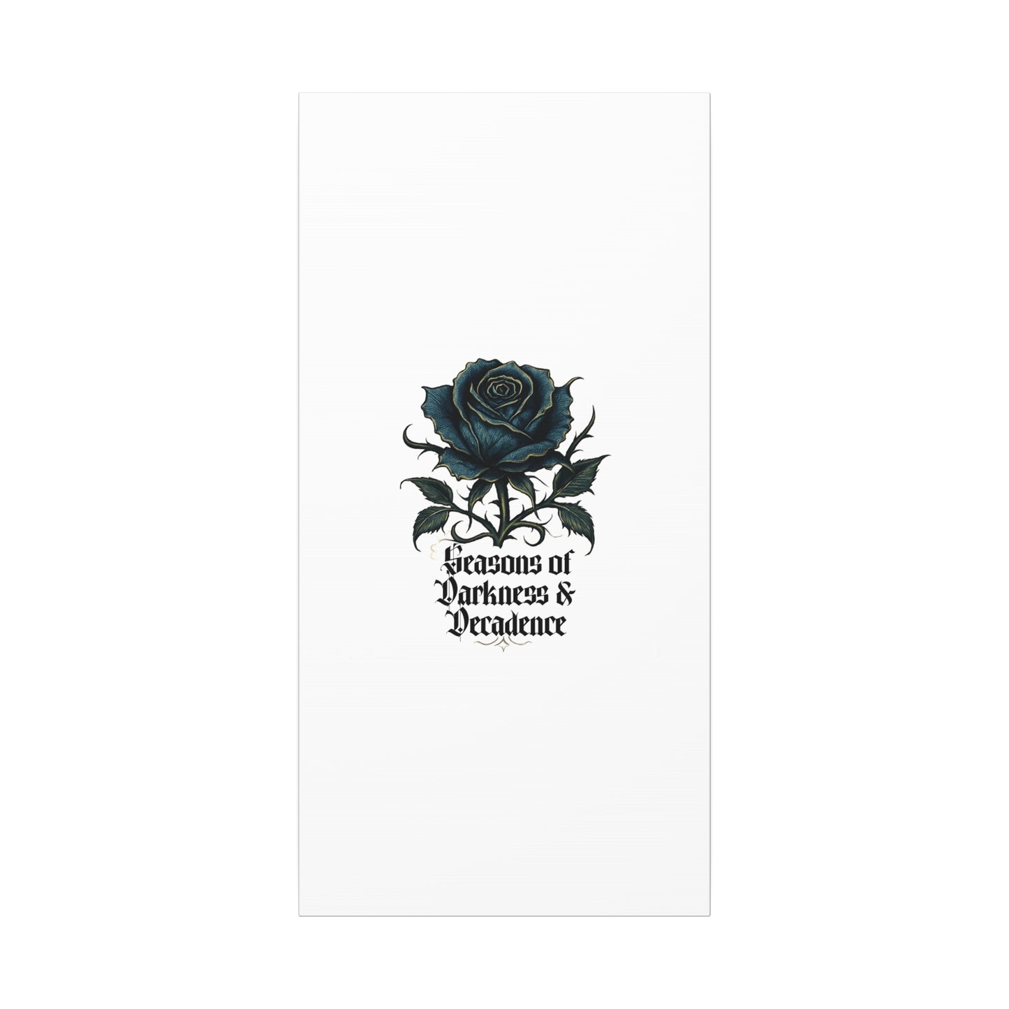 Canvas Wall Art — Gothic Blue Rose "Seasons of Darkness & Decadence"