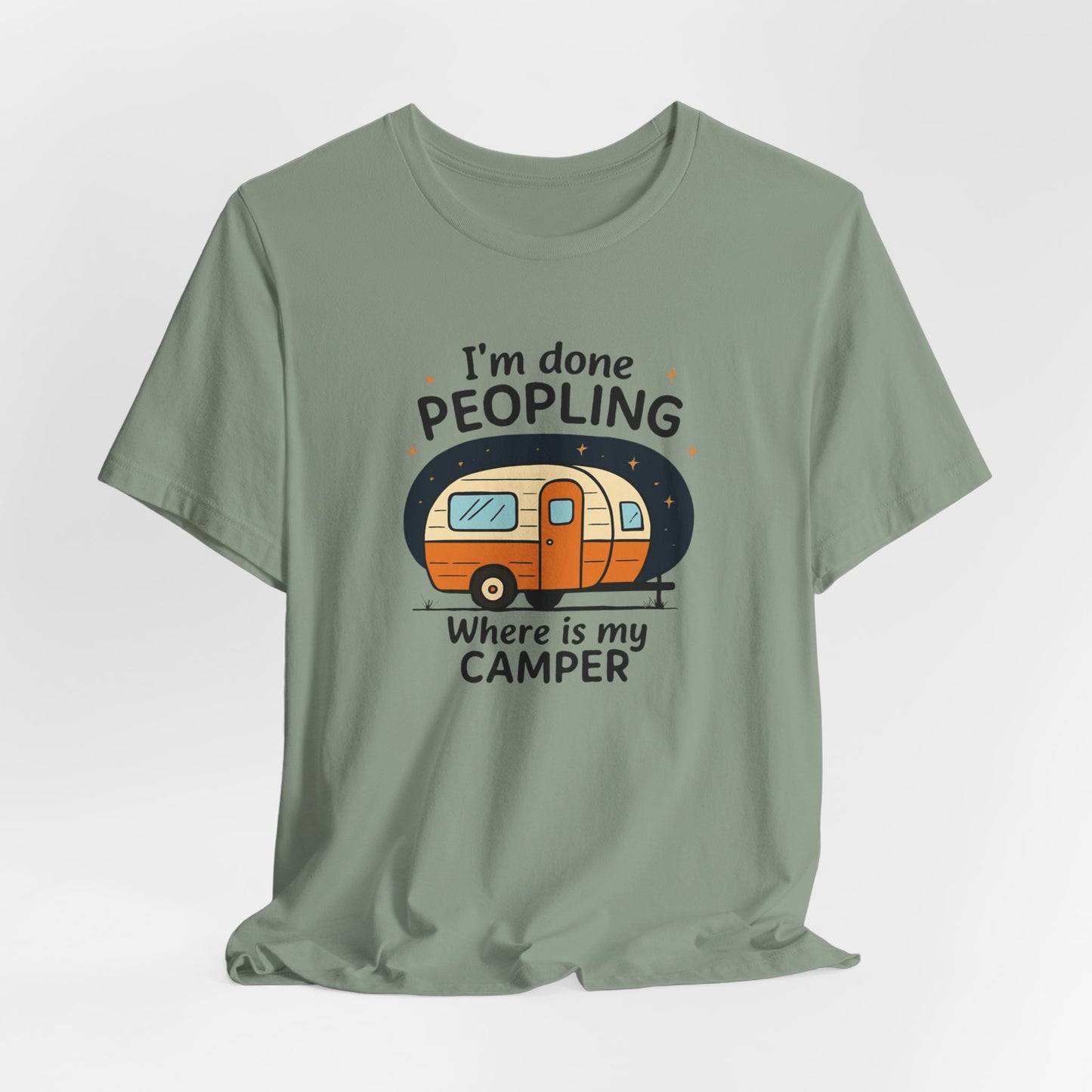 Snarky Social Exit Camper Tee