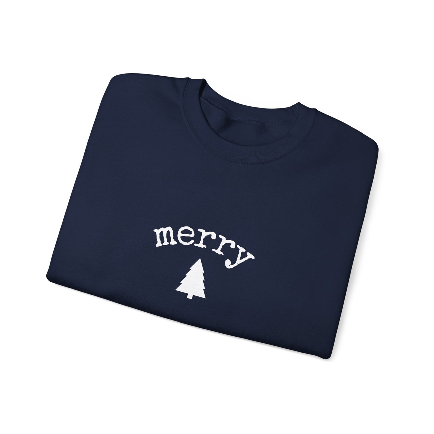 Merry Festive Holiday Crewneck Sweatshirt — Cute Christmas Sweatshirt