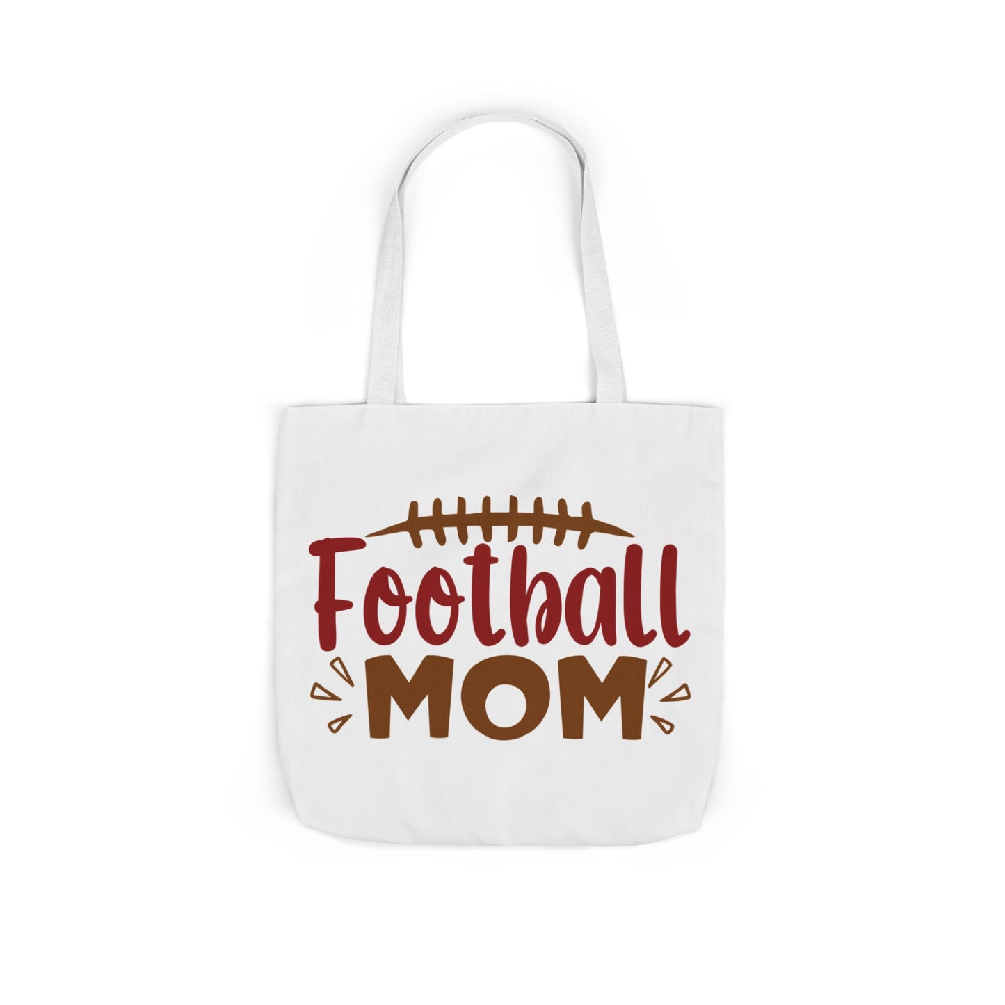Football Mom Canvas Tote Bag — Game Day Reusable Grocery & Gear Tote